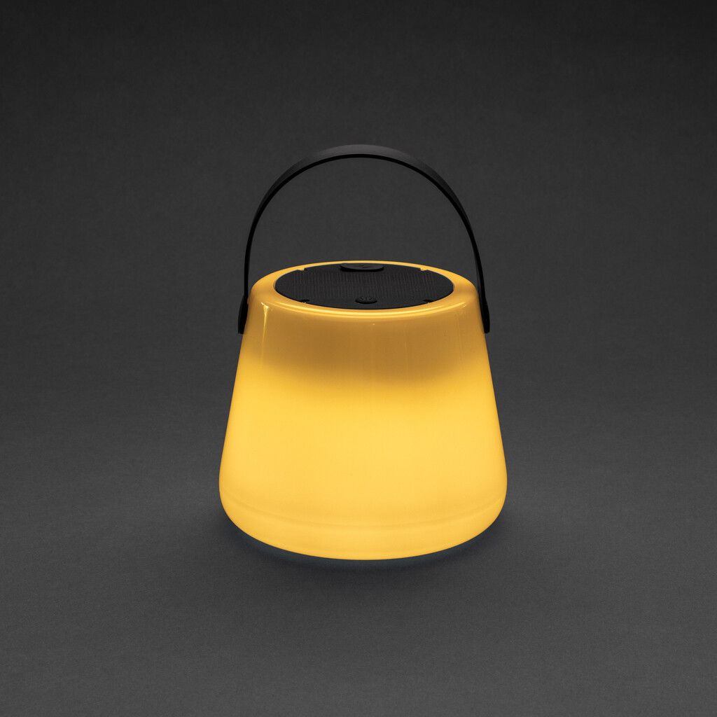 SolarGlow Außenleuchte aus RCS rec. Kunststoff mit USB-Lampe - weiß-92