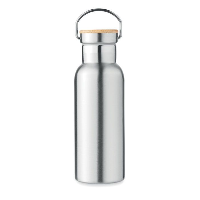 Isolierflasche 500ml HELSINKI - mattsilber-33