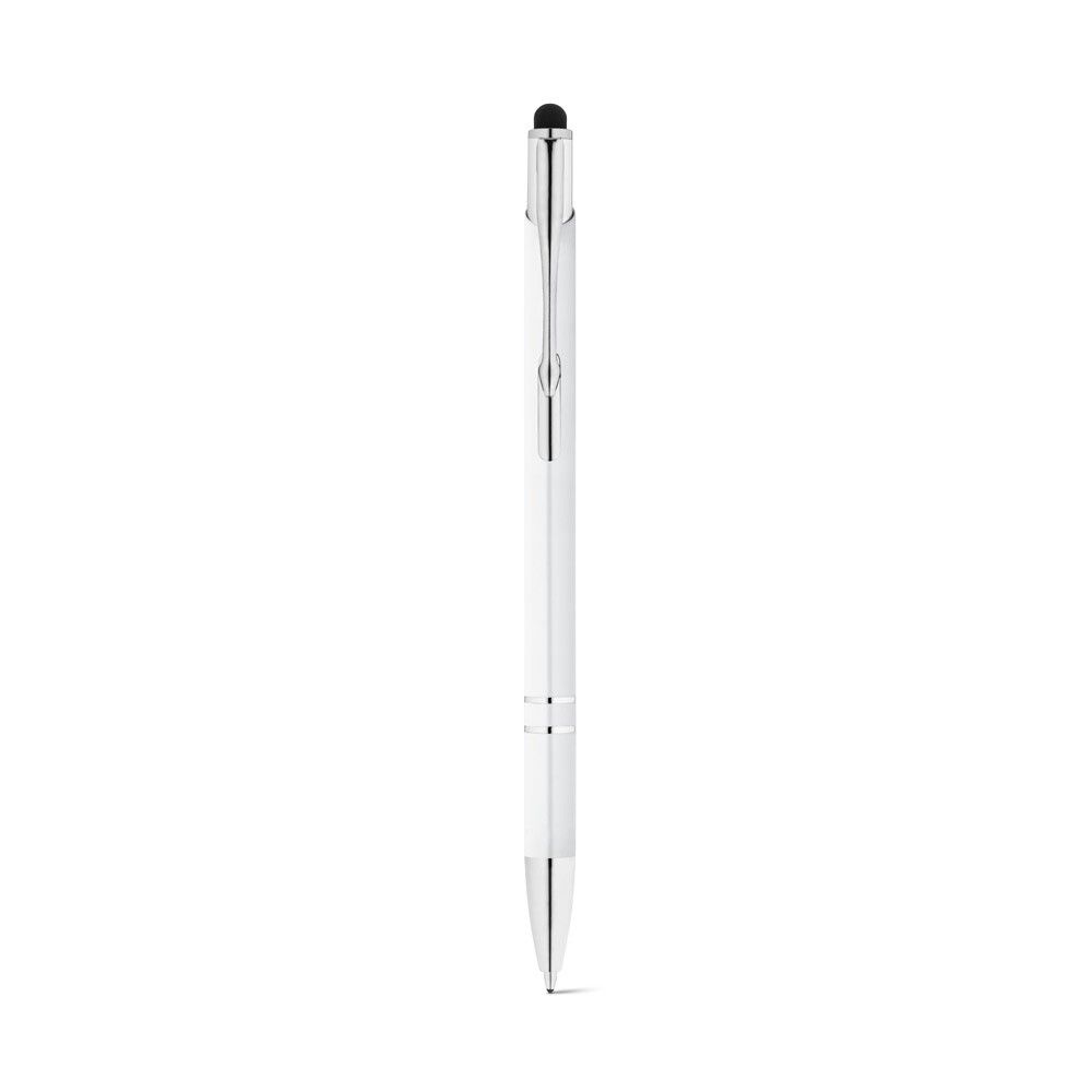 GALBA Aluminium-Kugelschreiber mit Touch Tip und Clip - weiß-131