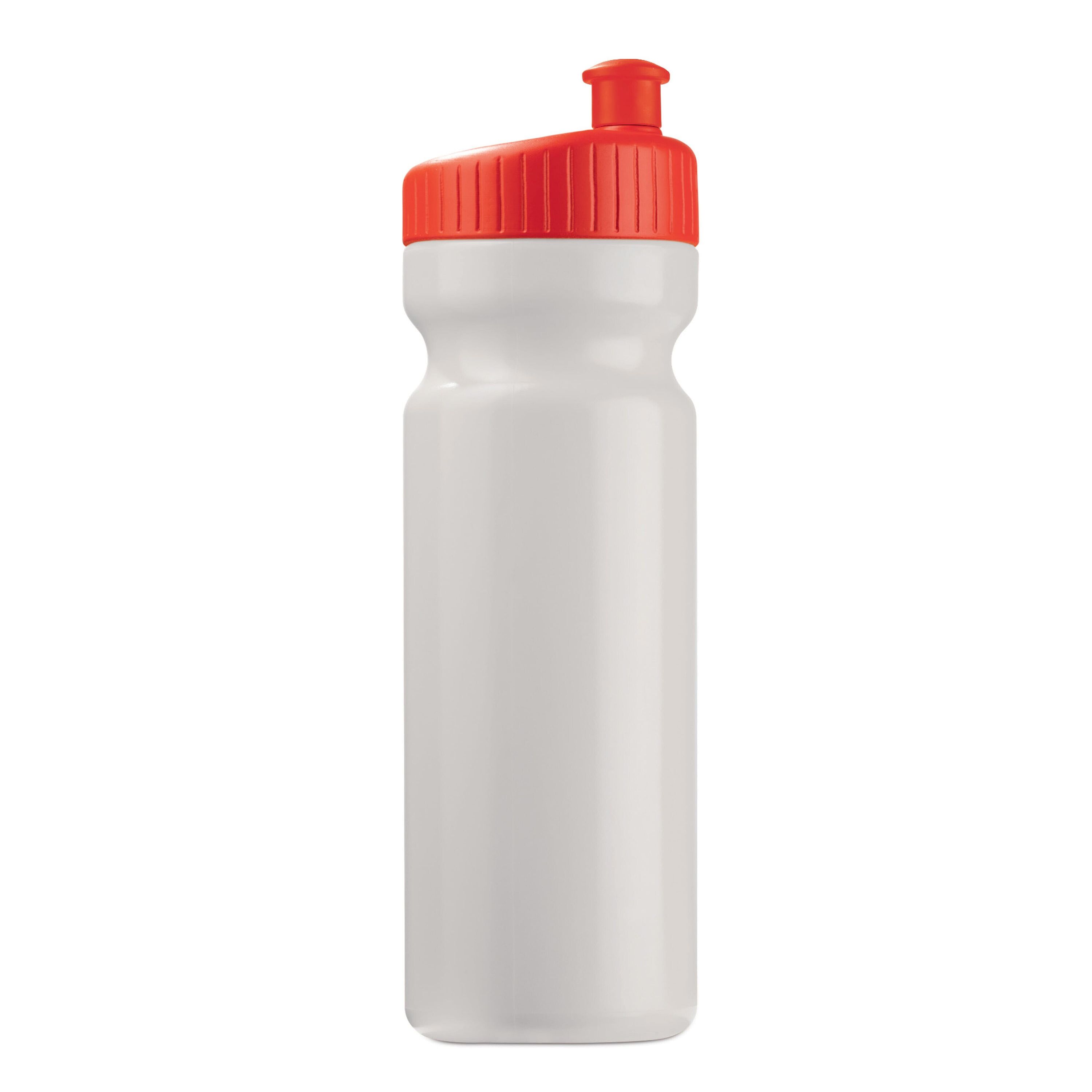 Sportflasche Design 750ml - weiss  -  rot-708