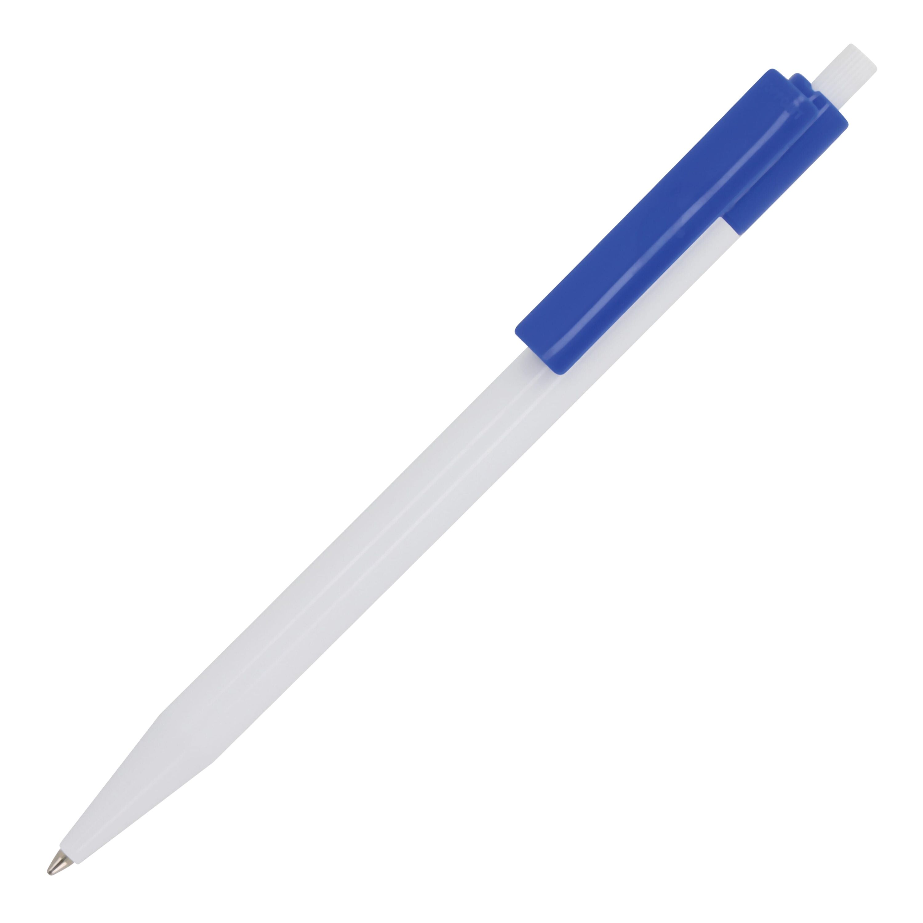 Kugelschreiber Kuma Hardcolour - weiss  -  königsblau-245