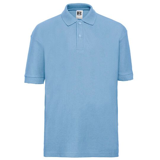 Kids Classic Polycotton Polo - sky - 140 (9/10)-900