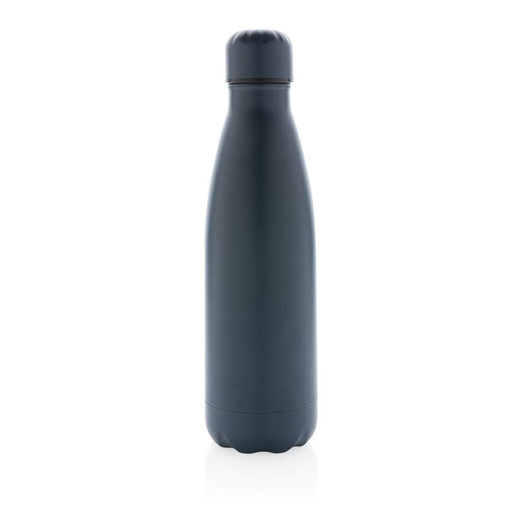 Einfarbige Vakuumisolierte Stainless Steel Flasche - blau-826