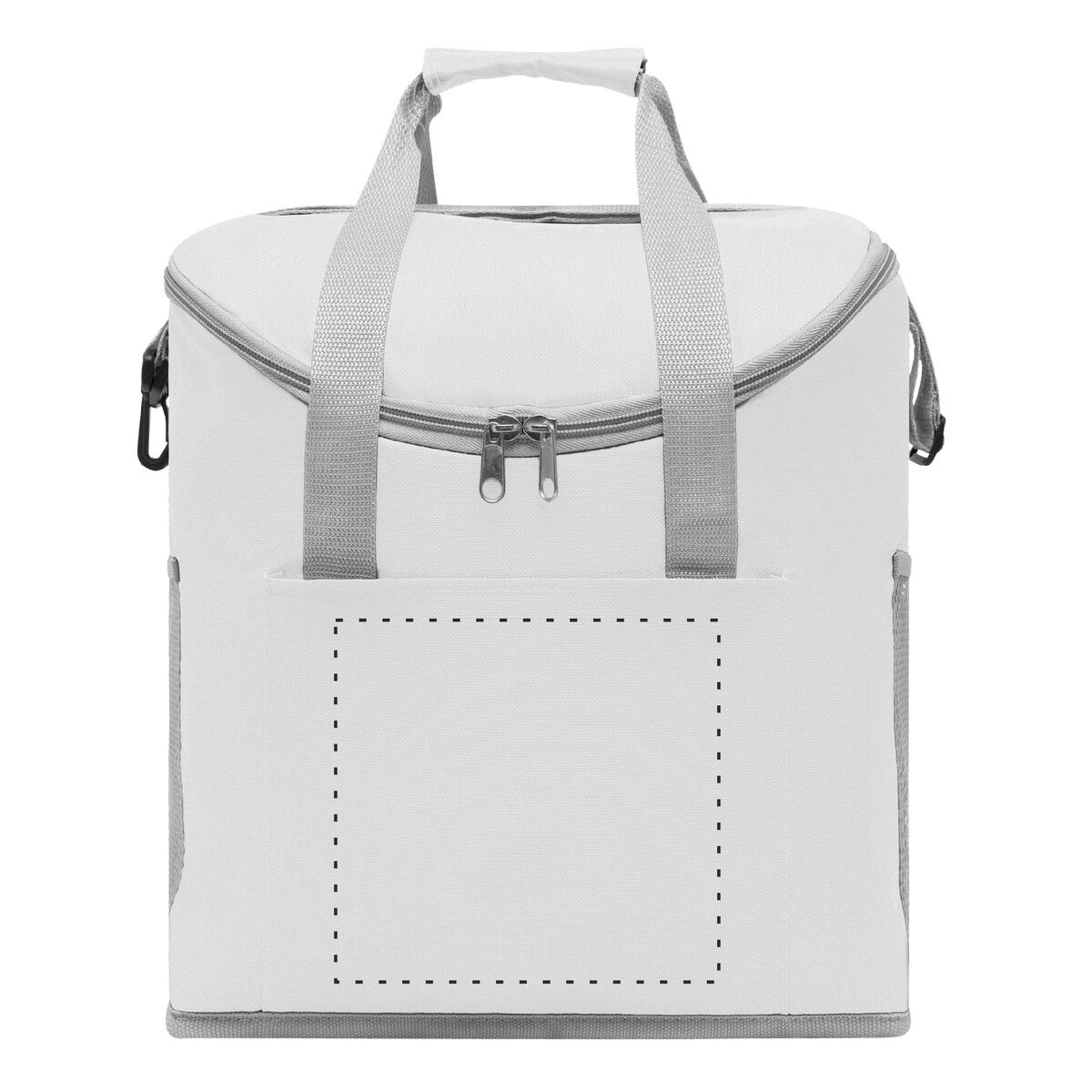 Veredelungsposition mittig auf der Vortasche
