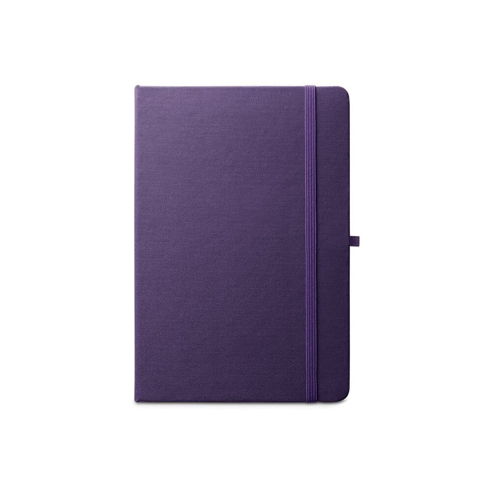 ANNE A5 Notizbuch aus recyceltem Polyester (100% rPET) mit linierten Seiten - violett-202