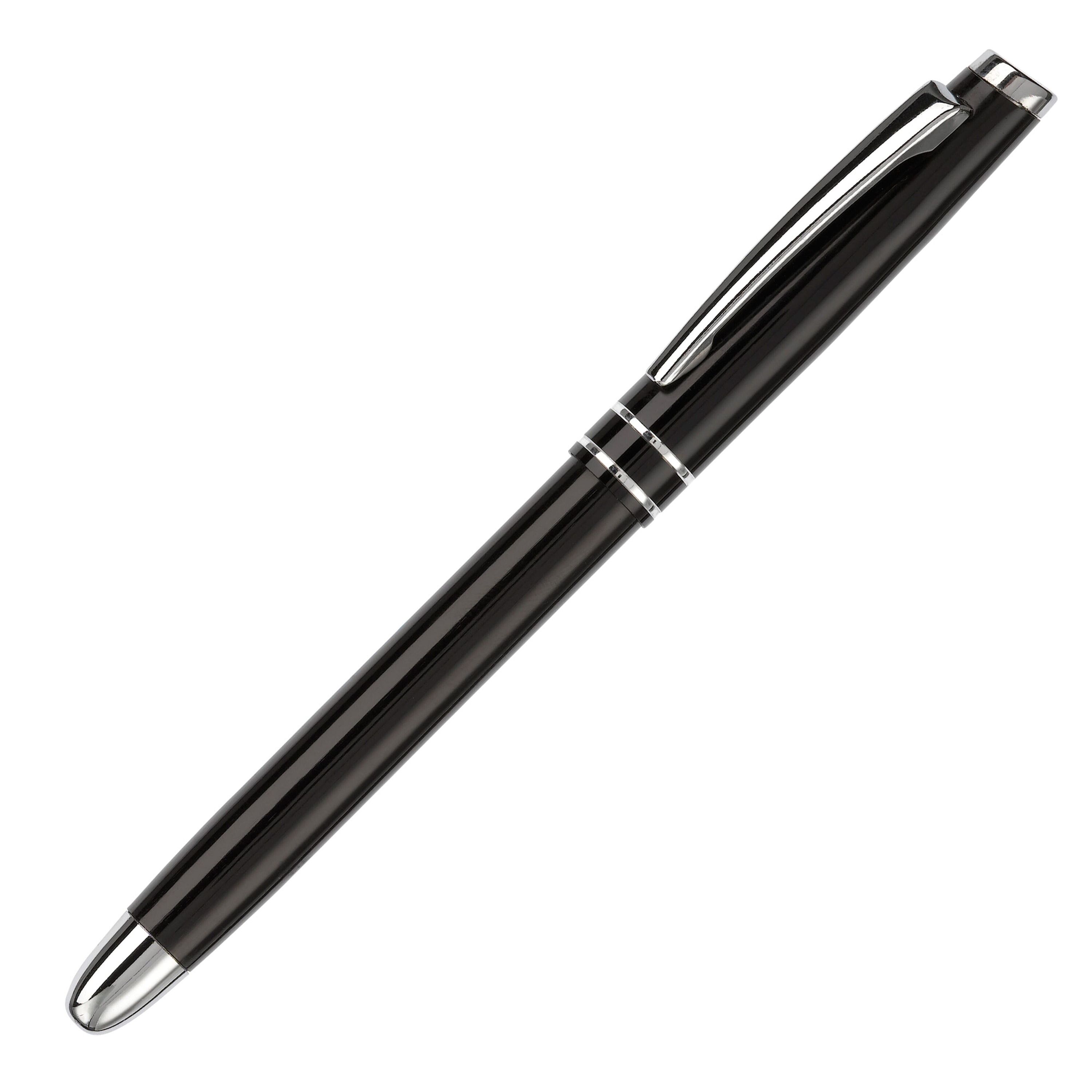 Aluminium Rollerball mit 2 Ringen - schwarz-206