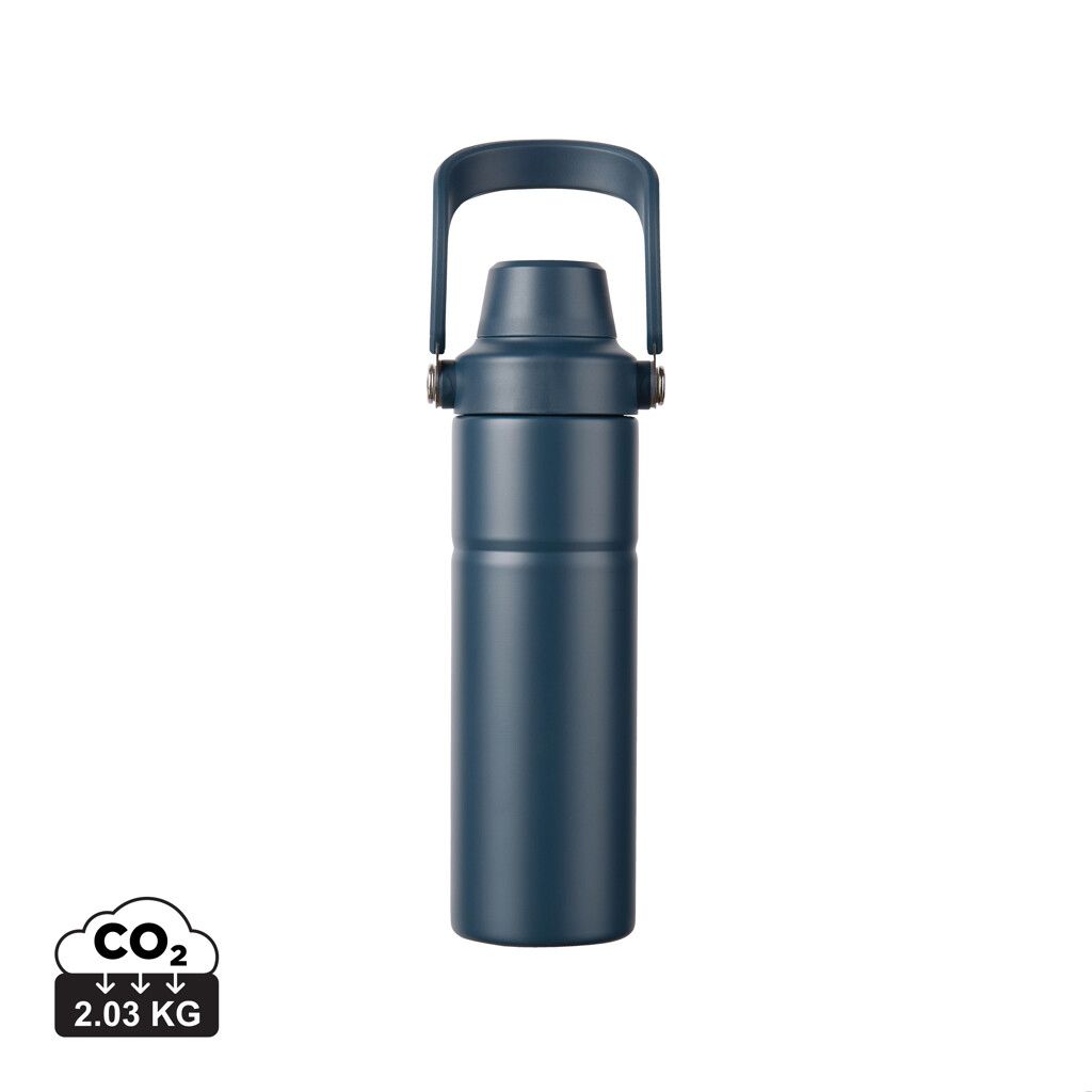 VINGA Baltimore Trek RCS recycelte SS Flasche 600ml - navy blau-843