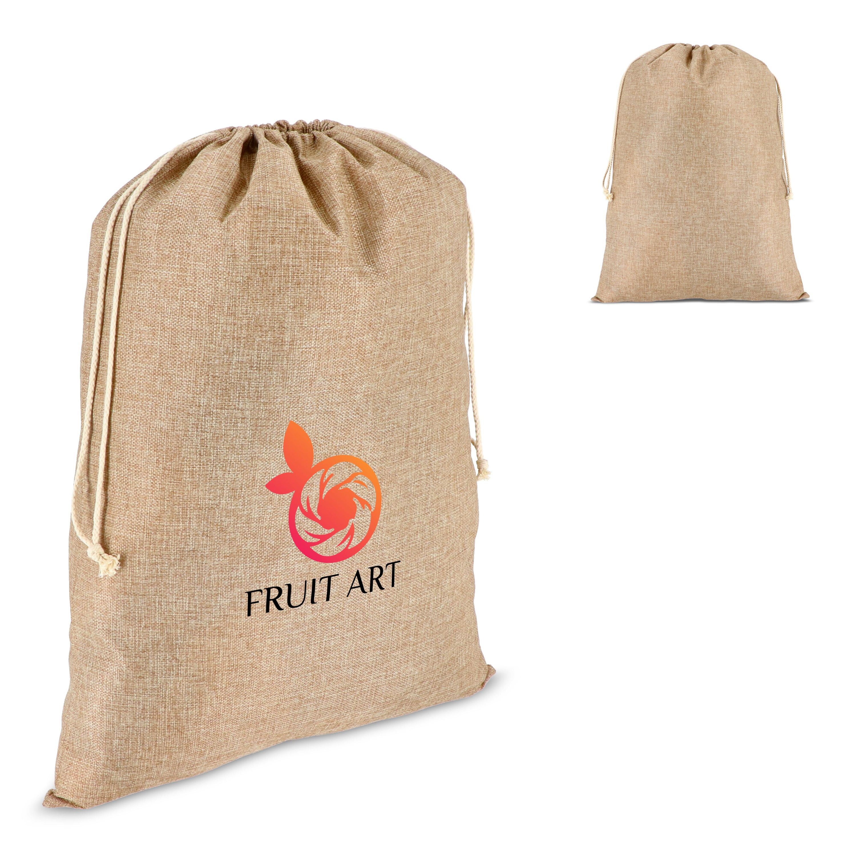 Geschenksack im Jute-Stil  50 x 70 cm - natur-576