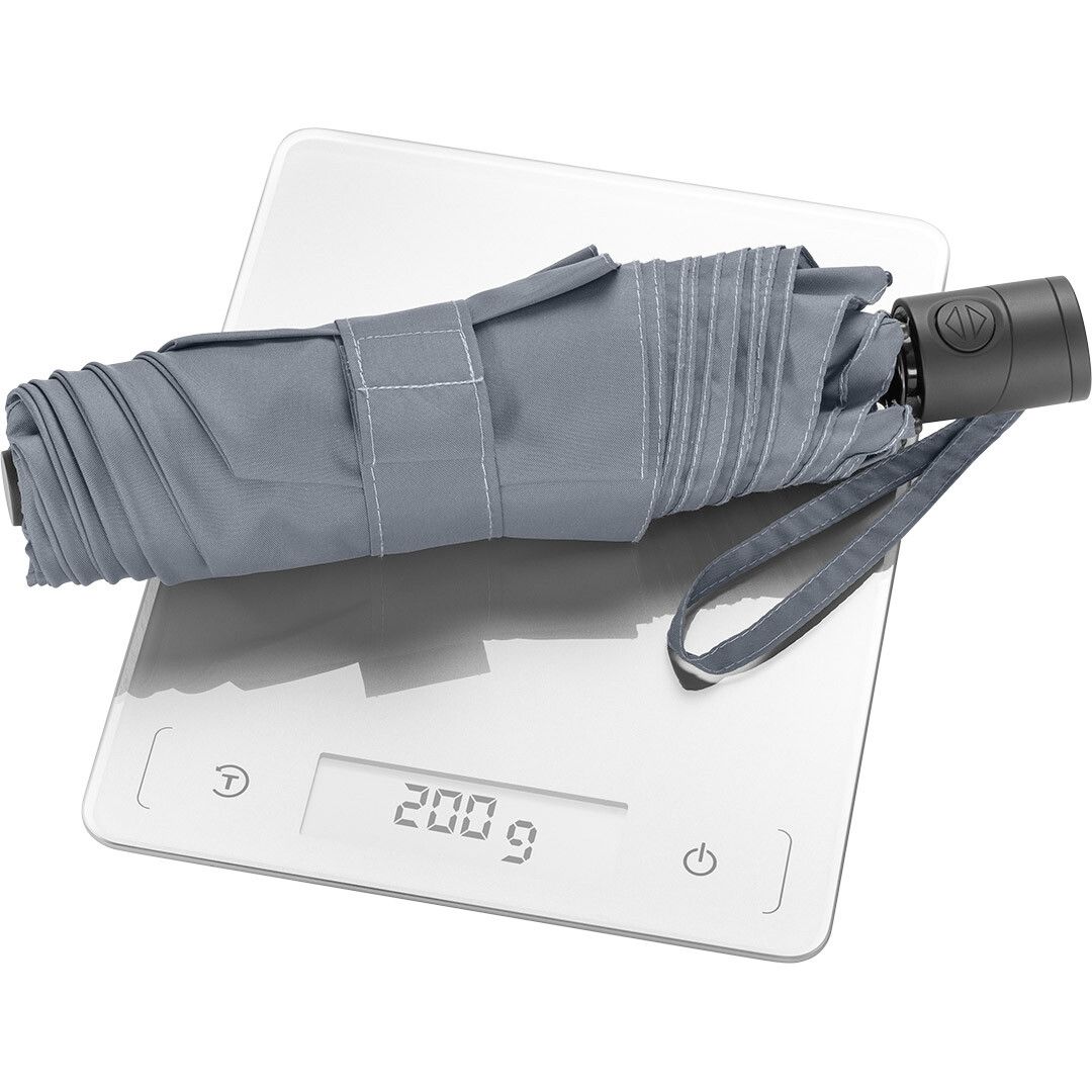 AOC-Mini-Taschenschirm FARE® FiligRain Only200 mit waterSAVE® Bezug Ø94 cm - grau-896