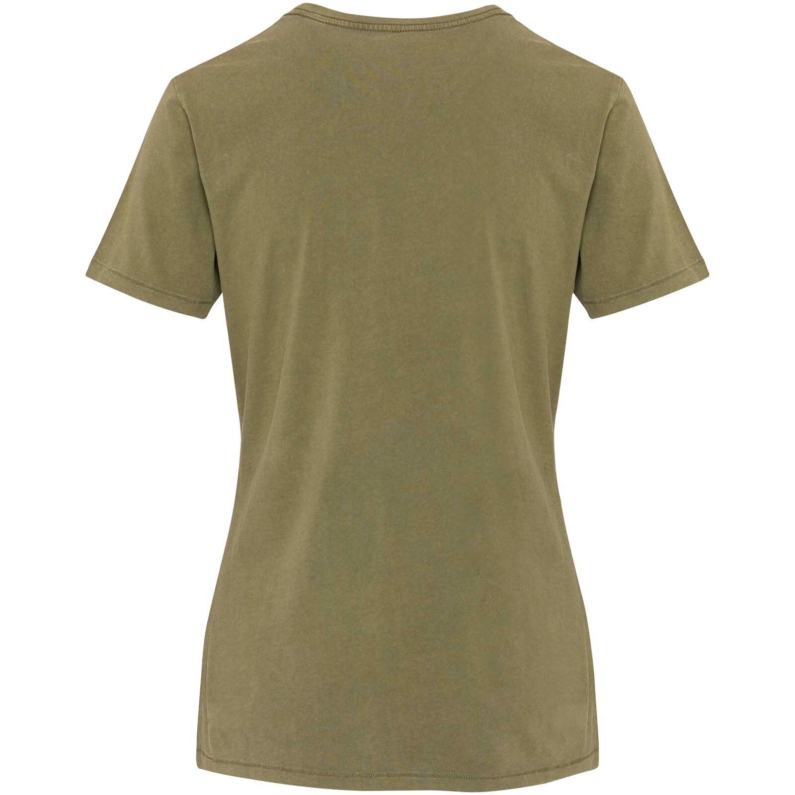 Nanaimo Kurzärmeliges T-Shirt für Damen im Washed Look, 160 g/m2 - waldgrün-871