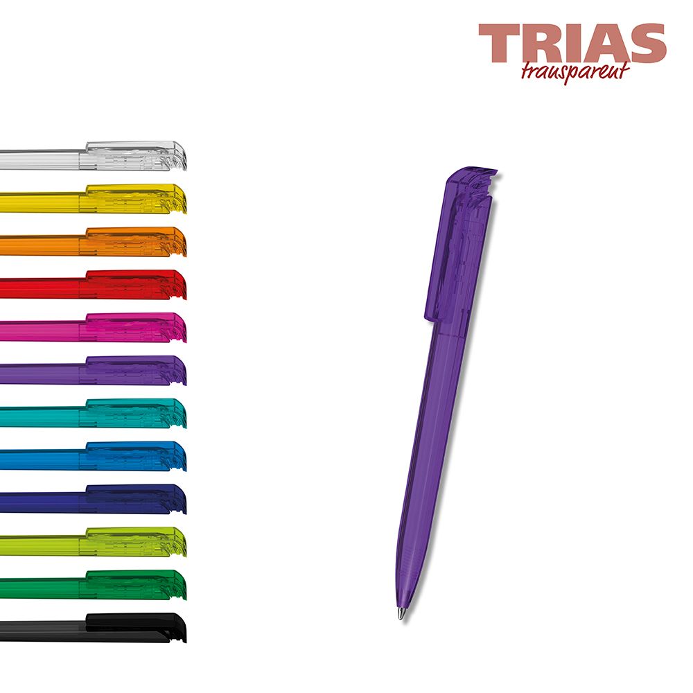 Druckkugelschreiber Trias transparent - grün transparent-483