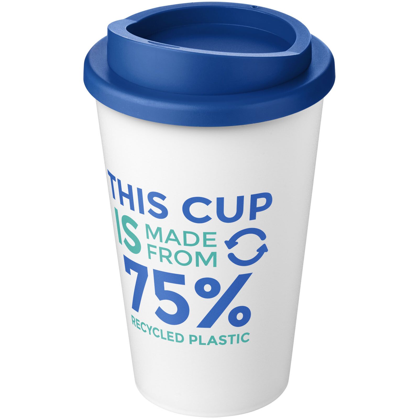 Americano 350 ml recycelter Becher - weiss - mittelblau-206