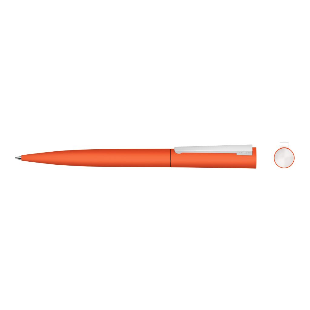 Brush Gum Drehkugelschreiber - orange-579