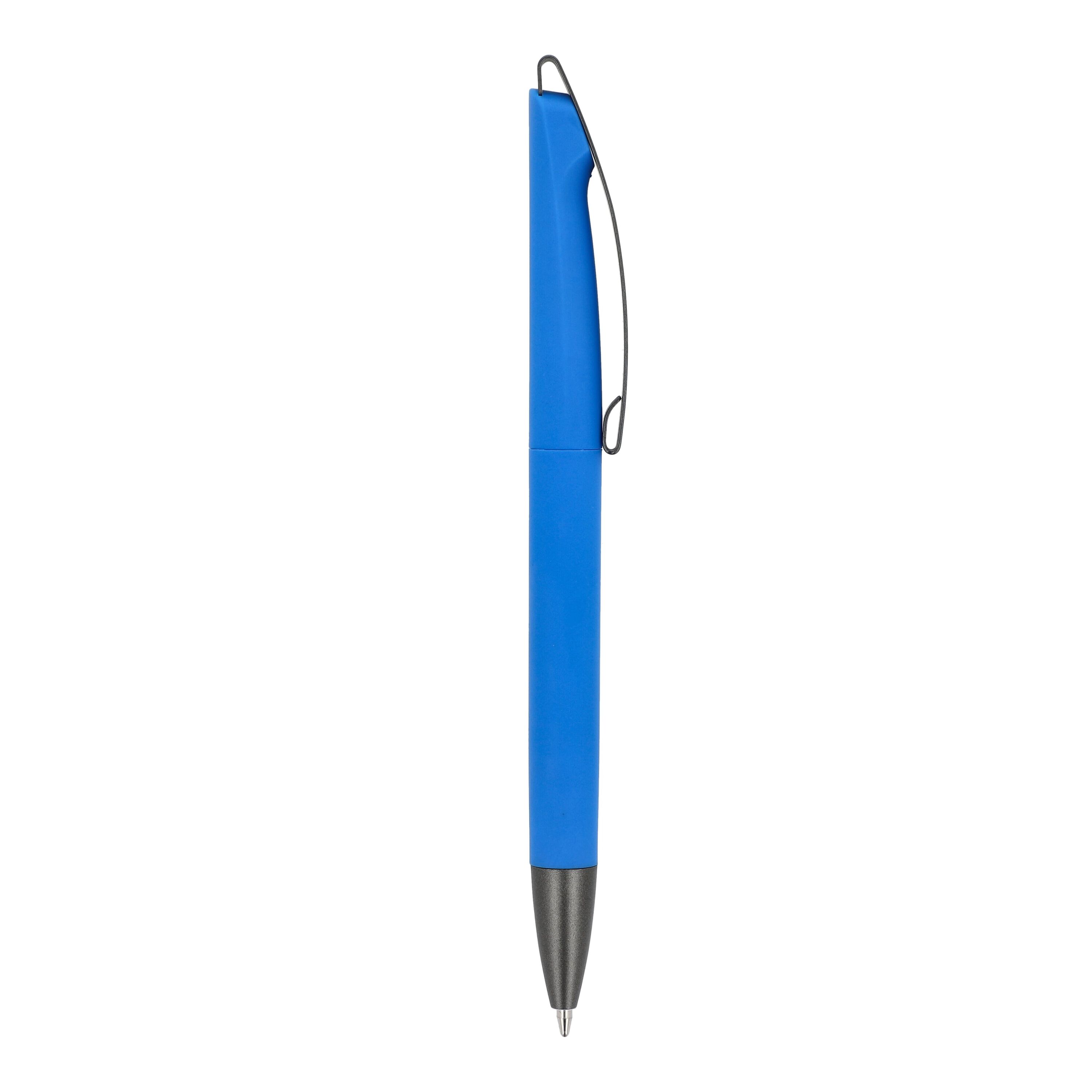 Kugelschreiber Vegas Softtouch Metallclip - blau-653