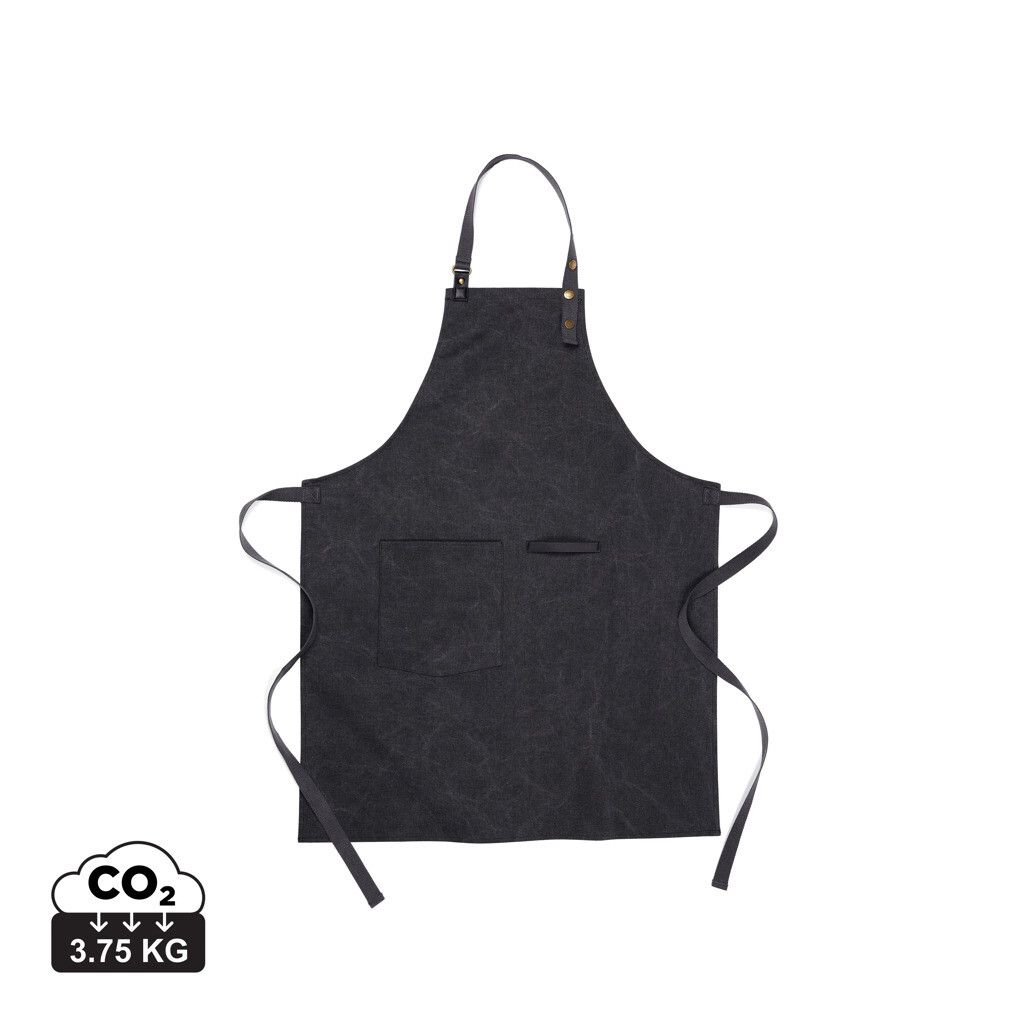 VINGA Tome Schürze aus GRS recyceltem Canvas - schwarz-228
