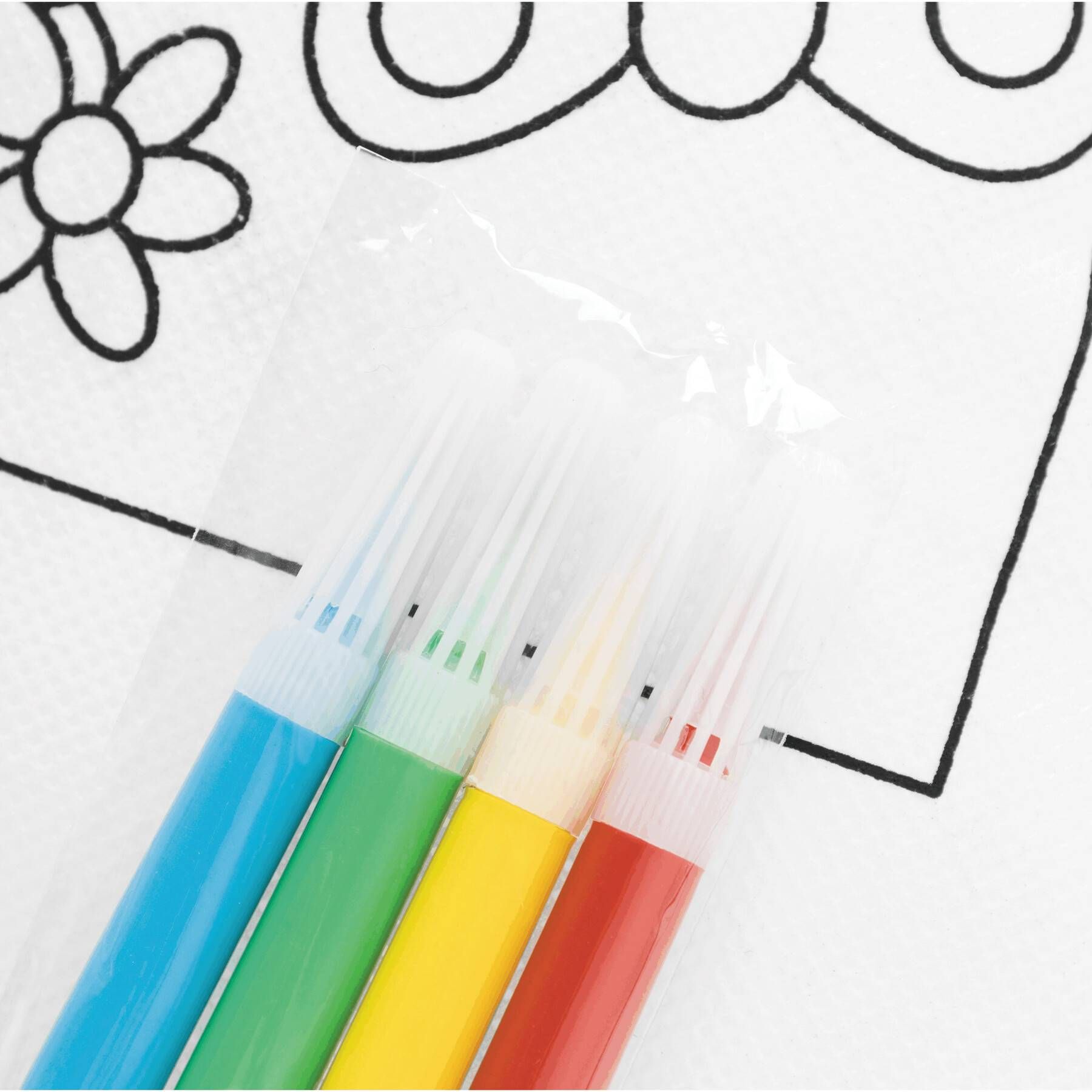 Turnbeutel zum Bemalen COLOURFUL HOBBY - weiß-736