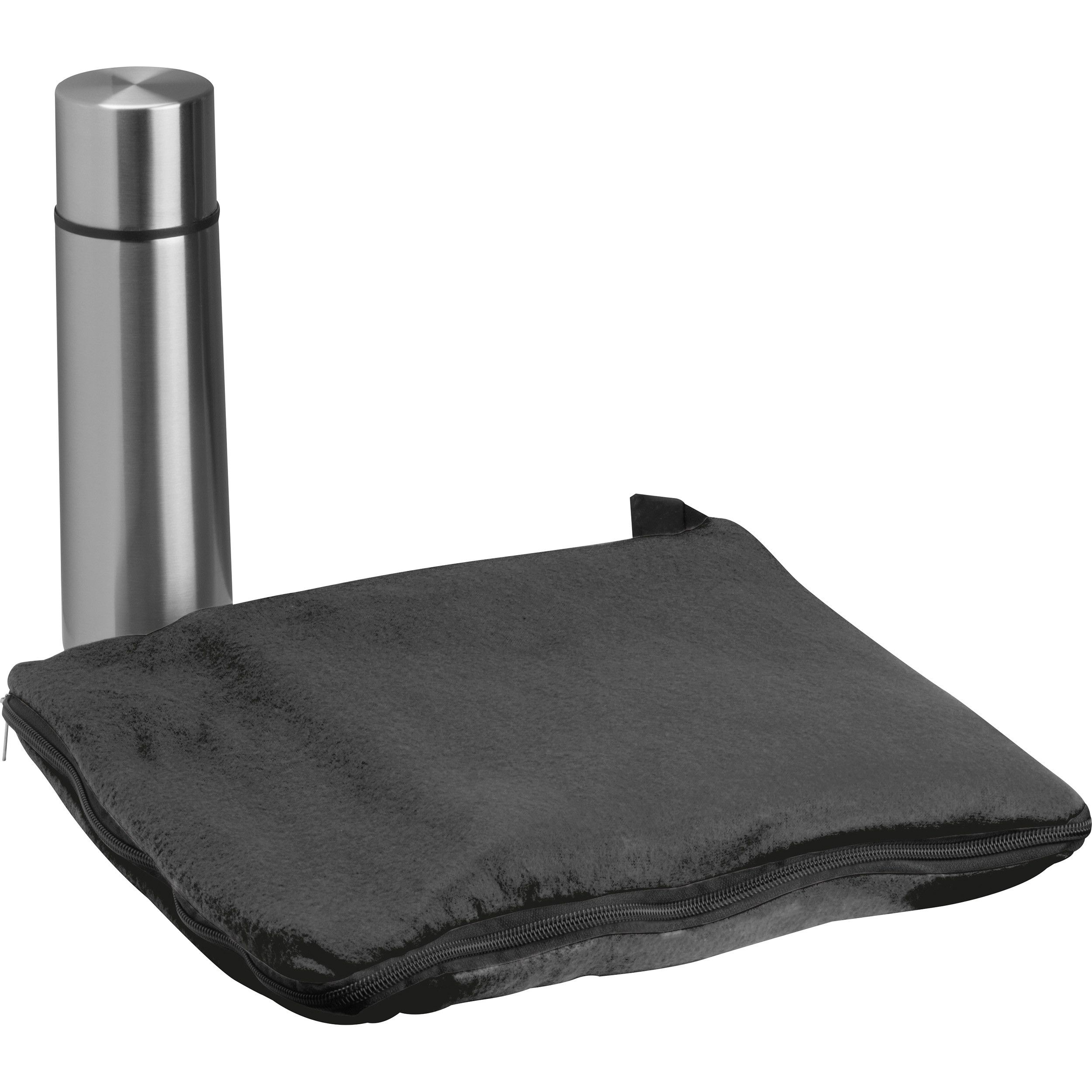 Set XL Fleecedecke + Thermoskanne Liverpool - schwarz-134
