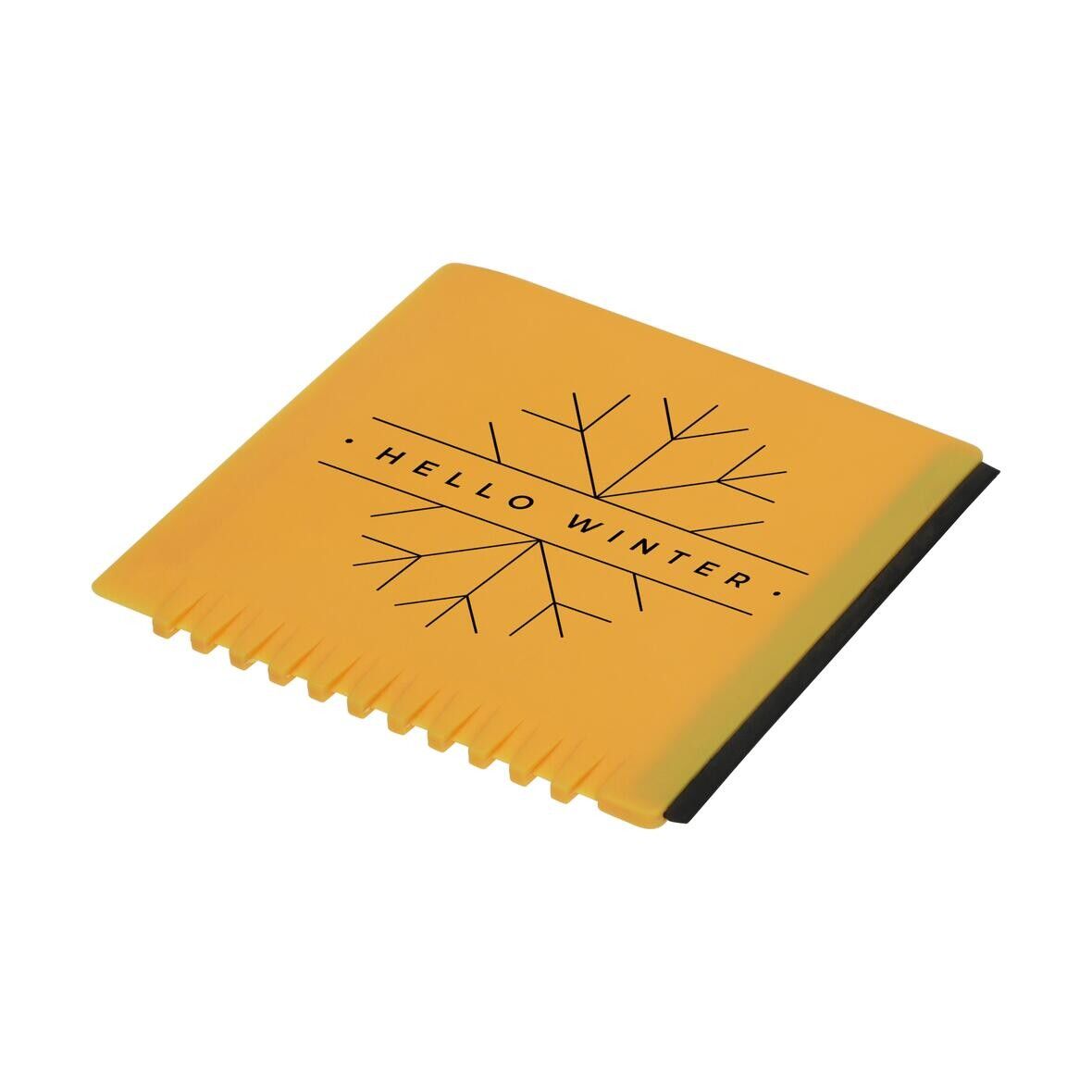 Eiskratzer Quadrat mit Wasserabstreifer - standard-gelb-239