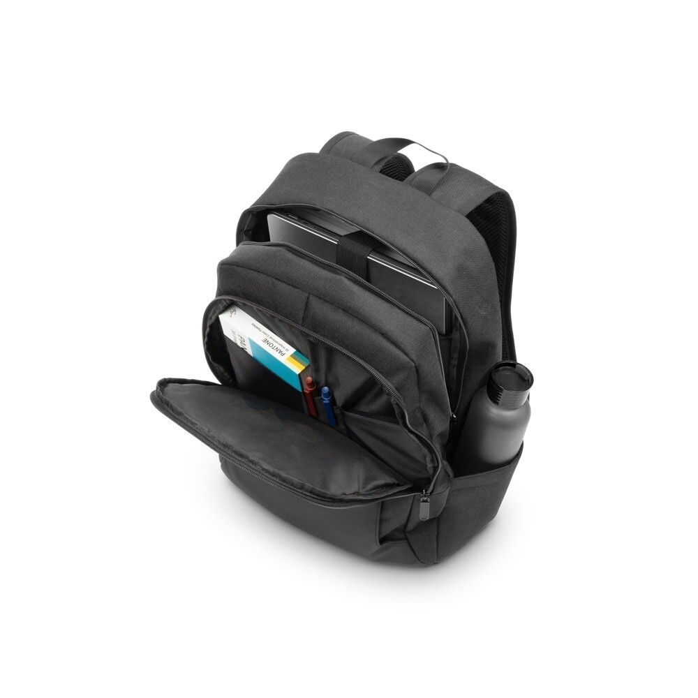 DRAMMEN Laptop-Rucksack aus hochdichtem 600D-Recycling-Polyester - schwarz-738