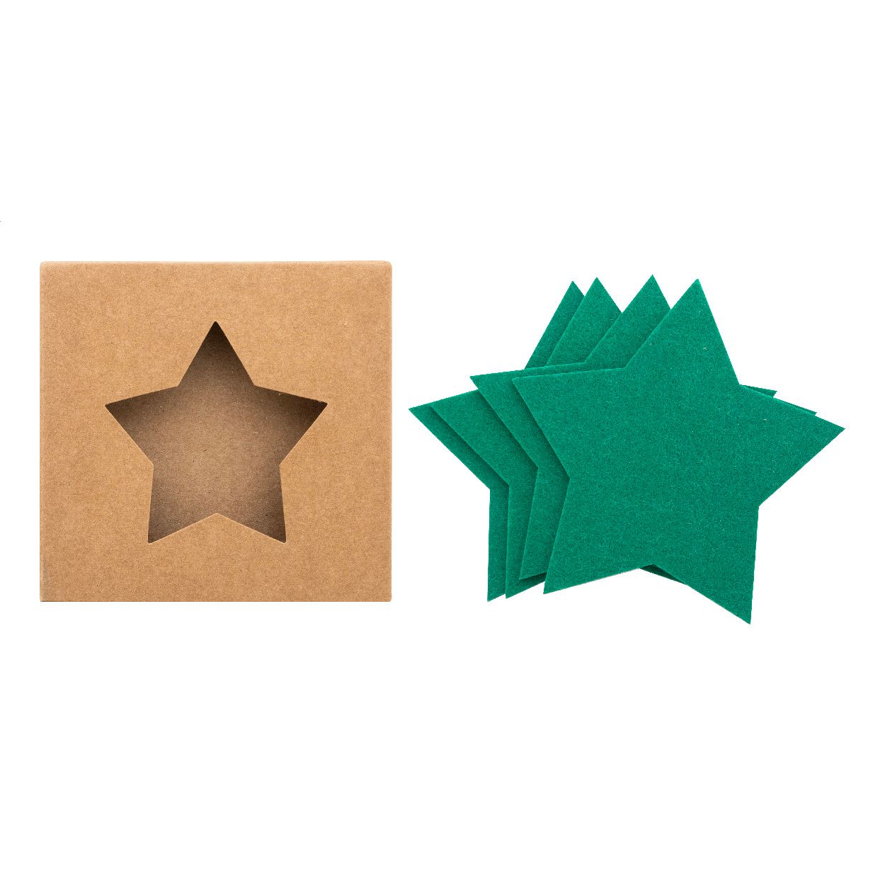 Vagnes Weihnachtsuntersetzer-Set RPET - grün-176