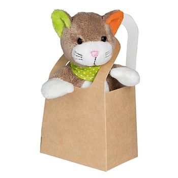 Geschenkverpackung für Kuscheltiere - Größe S - natur-938