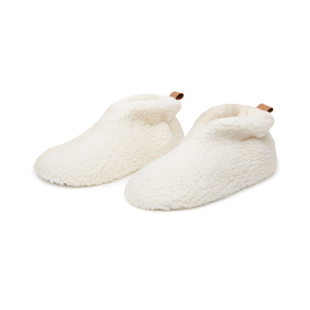 VINGA Santos kuschelige Hausschuhe aus RCS recyceltem PET - off white-566
