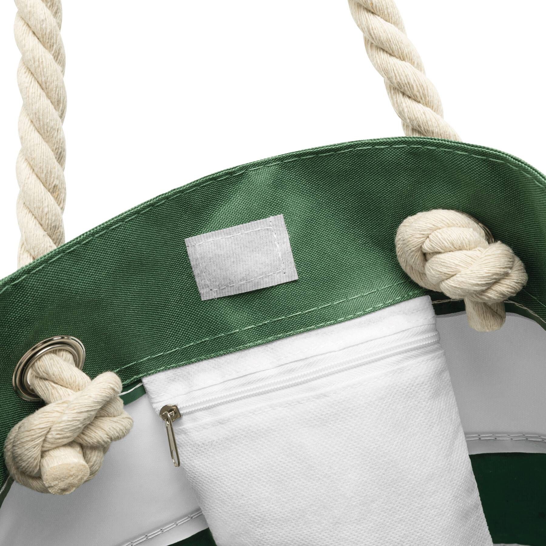 Strandtasche SYLT - grün - weiß-18