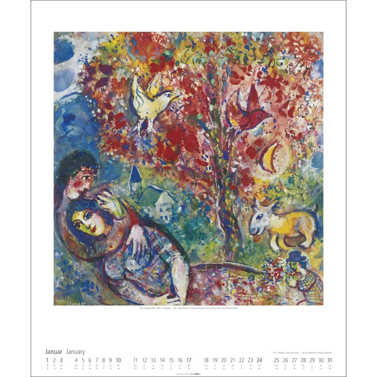 Marc Chagall - Kunst & Kultur Kalender-743