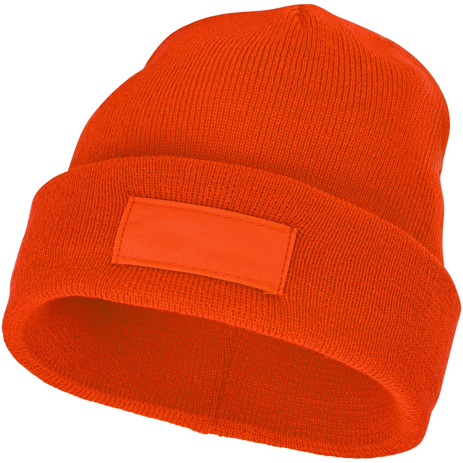 Boreas Mütze mit Aufnäher - orange - 0-694