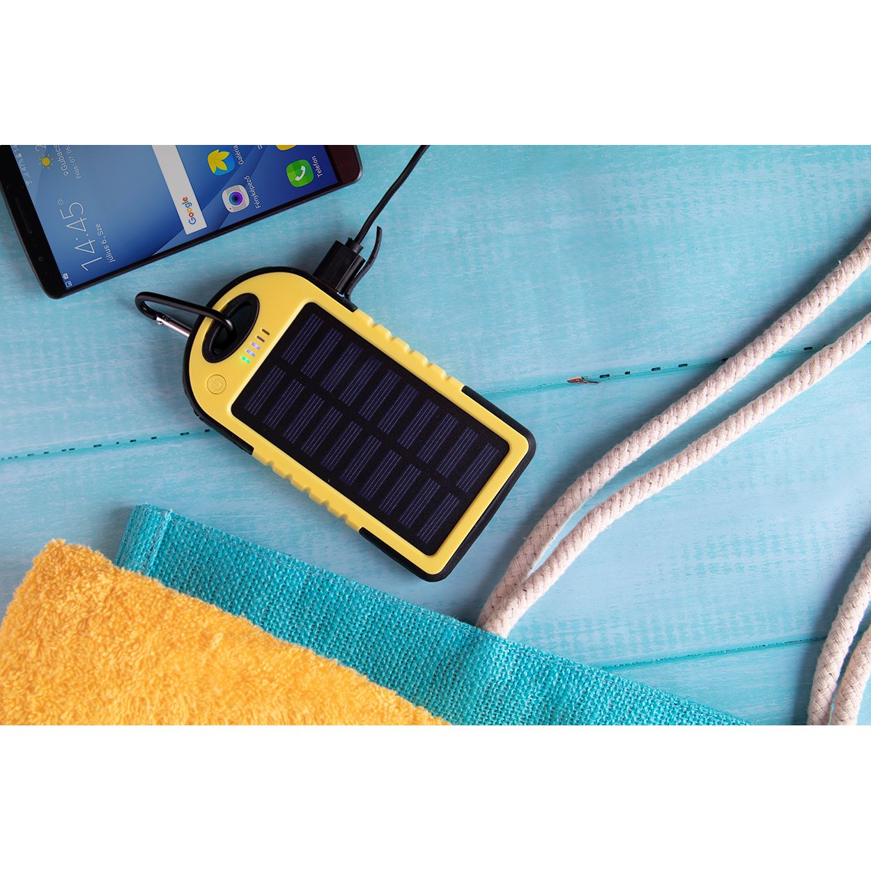Powerbank Lenard - gelb - schwarz-459