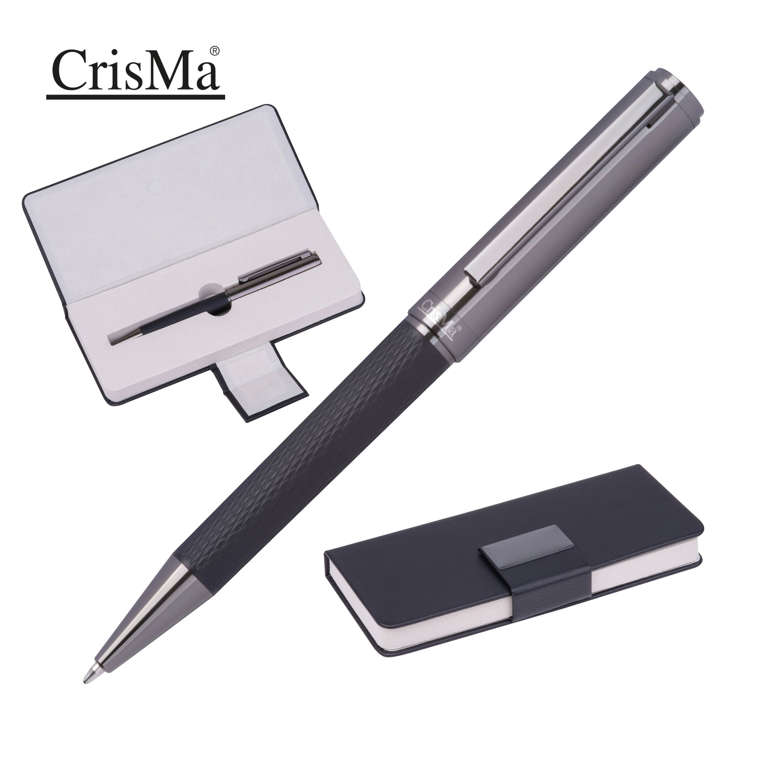 CrisMa Metallkugelschreiber CAROLINA - schwarz-554