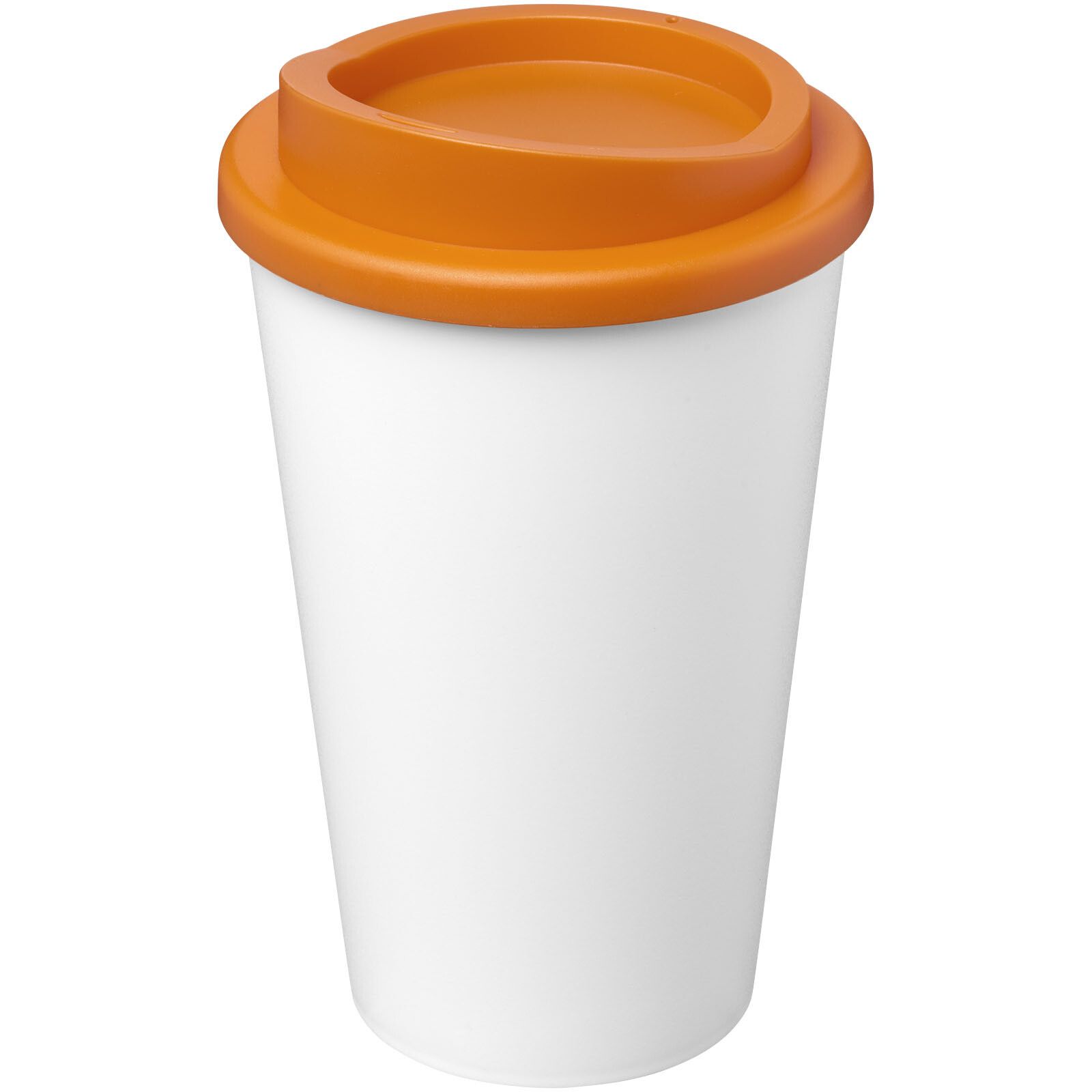 Americano Eco 350 ml recycelter Becher - weiss -  orange-772