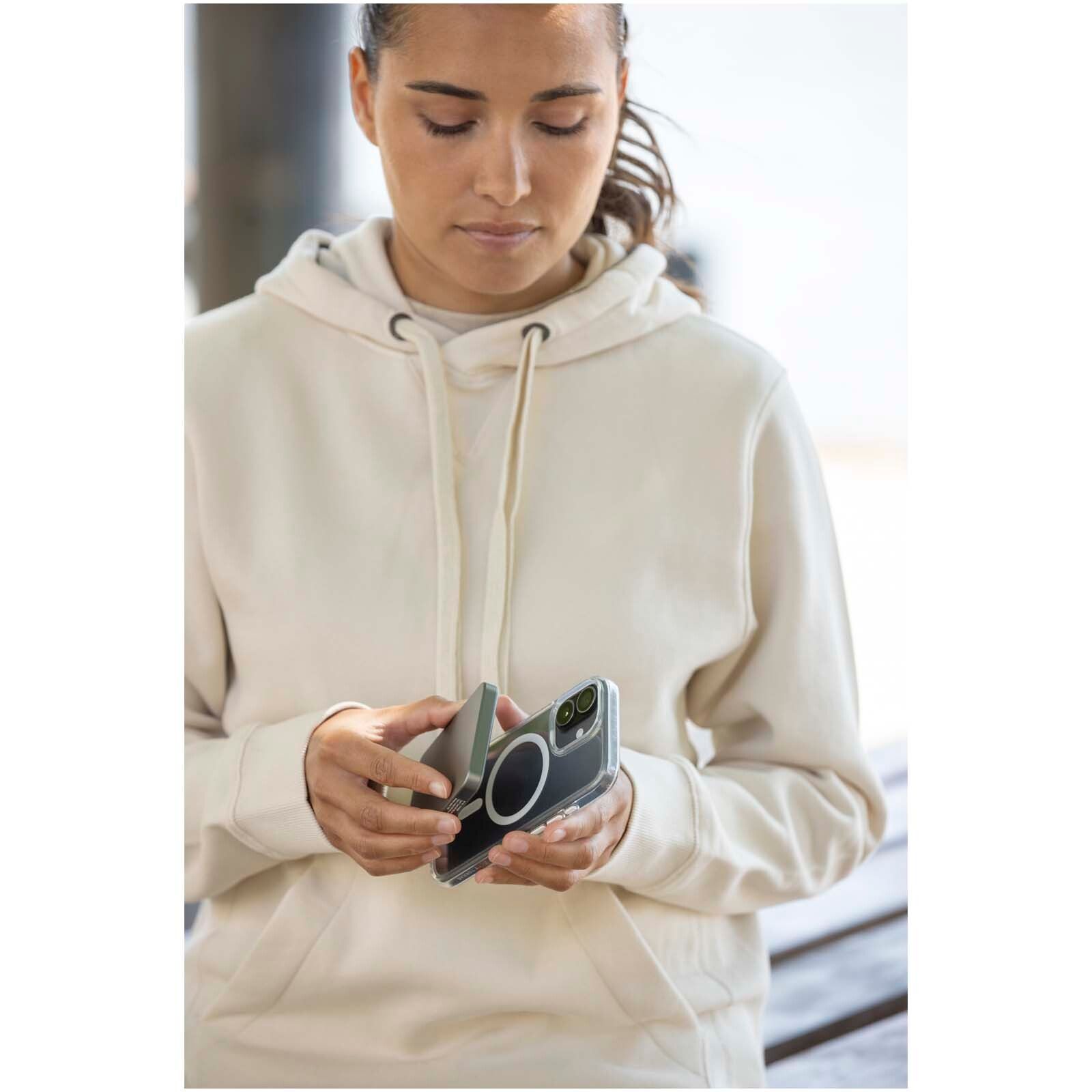 Avis 5000 mAh RCS Powerbank aus recyceltem Aluminium mit Magnetfunktion  - gun metal-600
