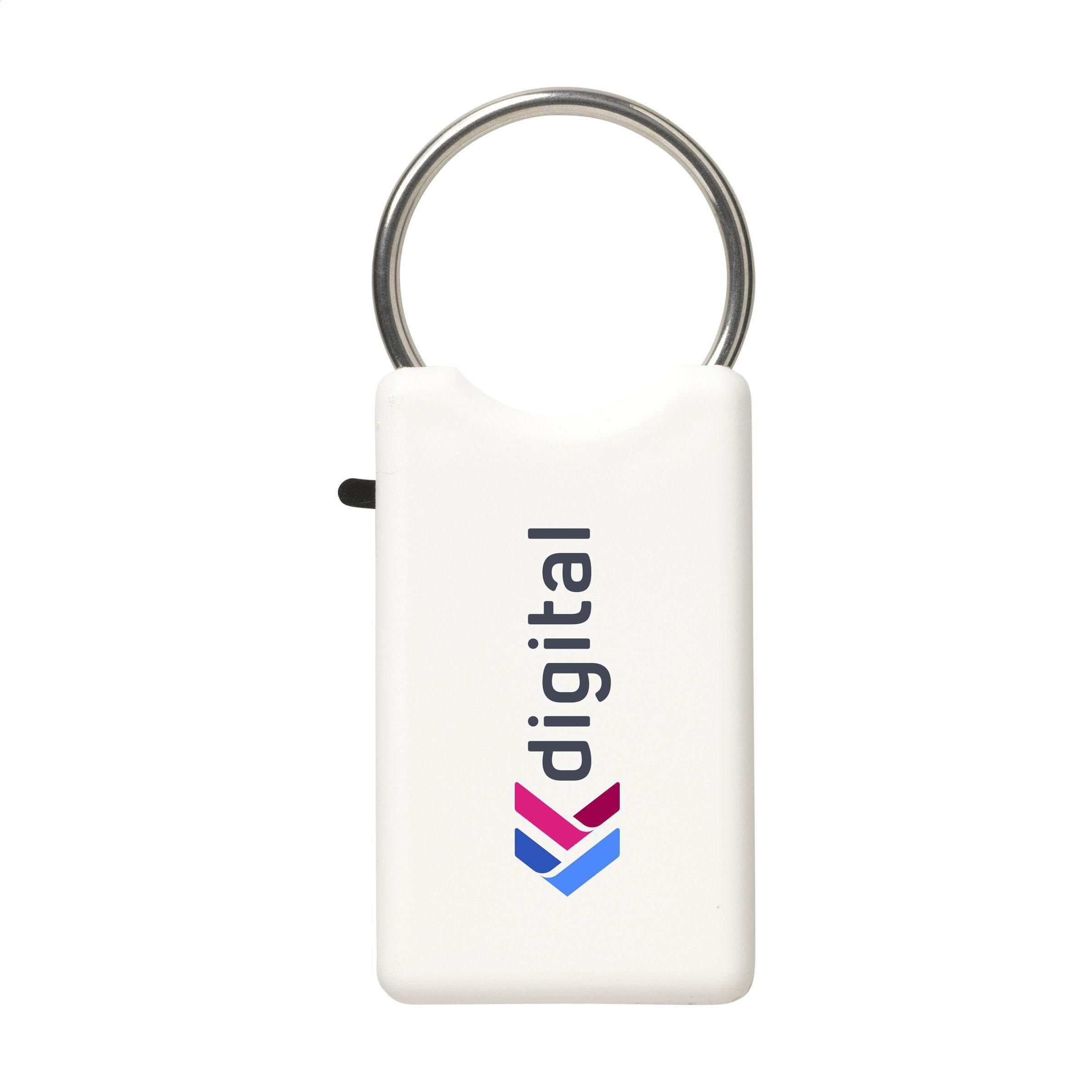 Safe GRS Recycled Key Ring Schlüsselanhänger - weiß-111