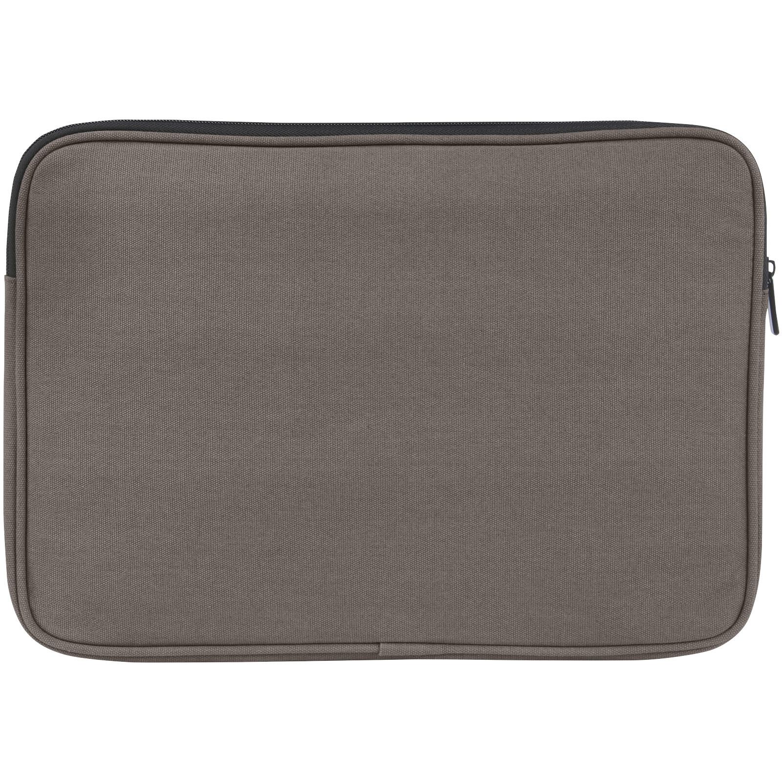 Joey 14" Laptophülle aus GRS recyceltem Canvas 2 L - grau-832