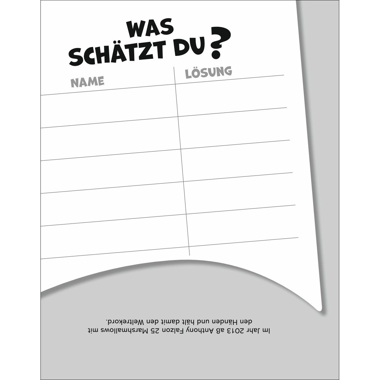 Was schätzt du denn? Tagesabreißkalender-782