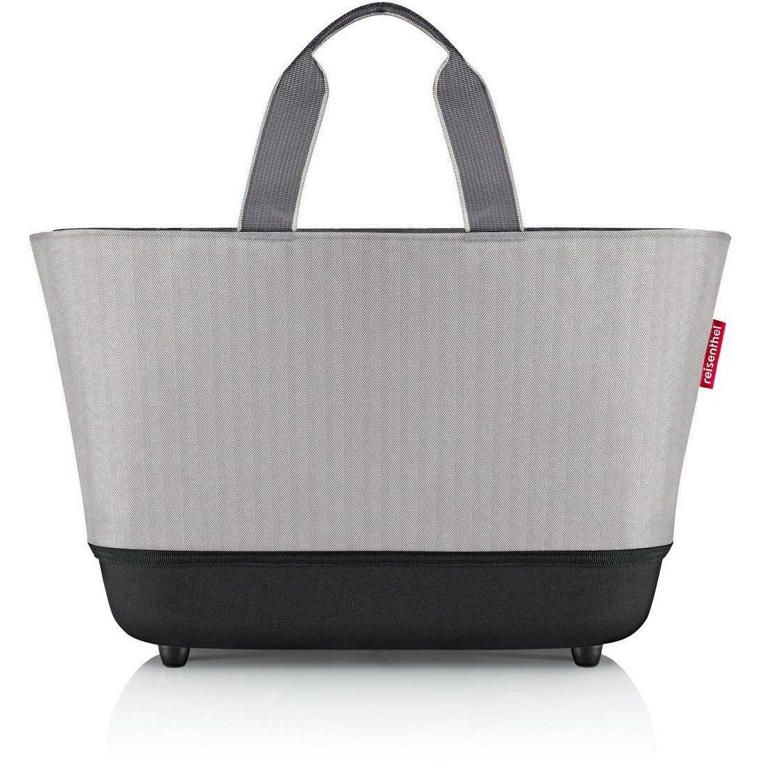 Shoppingbasket - herringbone grey-892