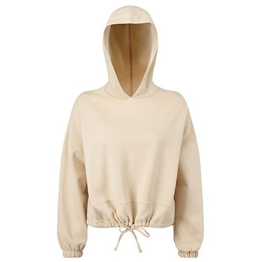 Women´s Cropped Oversize Hoodie - nude-373