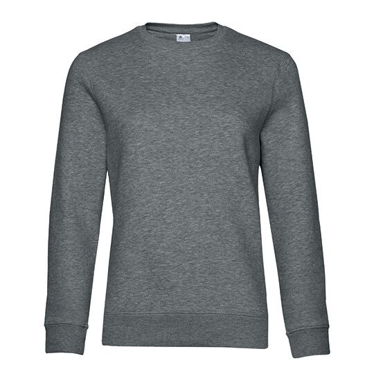 QUEEN Crew Neck Sweat_° - heather mid grey - XS-579
