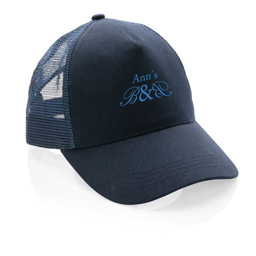 Impact AWARE™ 190gr Brushed rCotton 5 Panel Trucker-Cap - navy blau-821