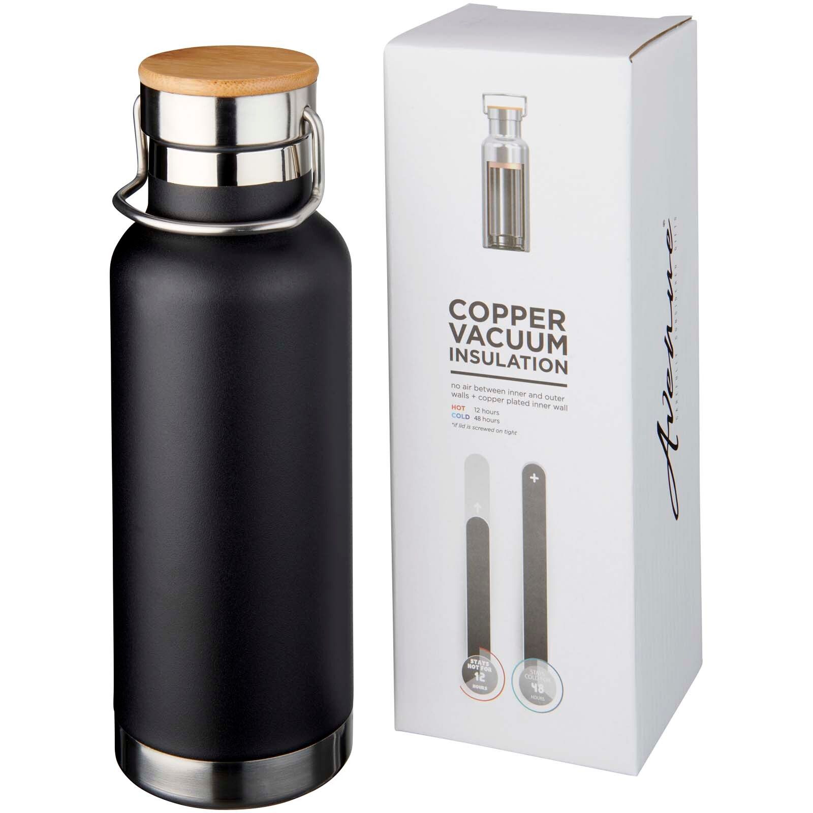 Thor 480 ml Kupfer-Vakuum Isolierflasche - schwarz-633