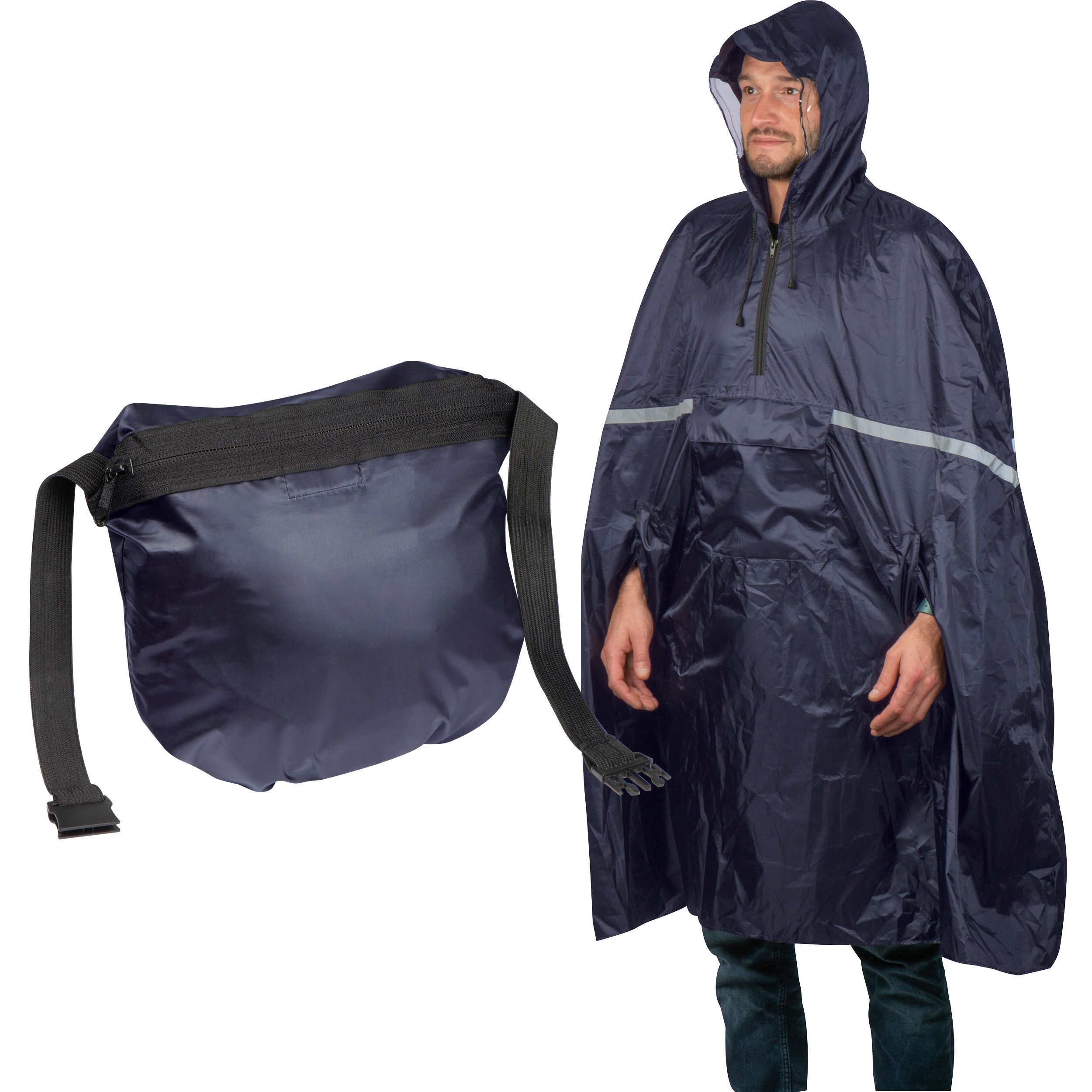 Regenponcho Monte Carlo - dunkelblau-590