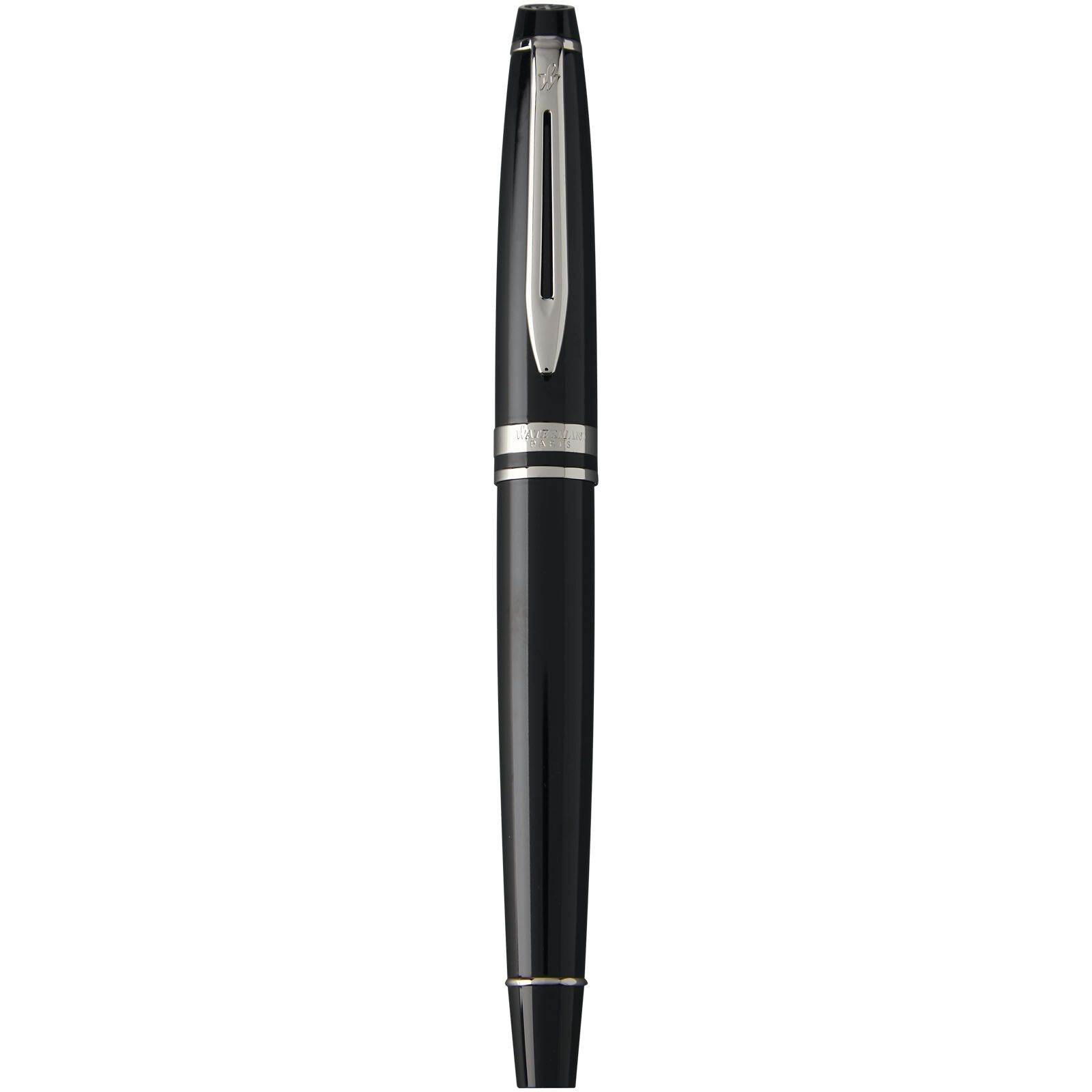 Waterman Expert Tintenroller (schwarze Mine) - schwarz -  silber-819