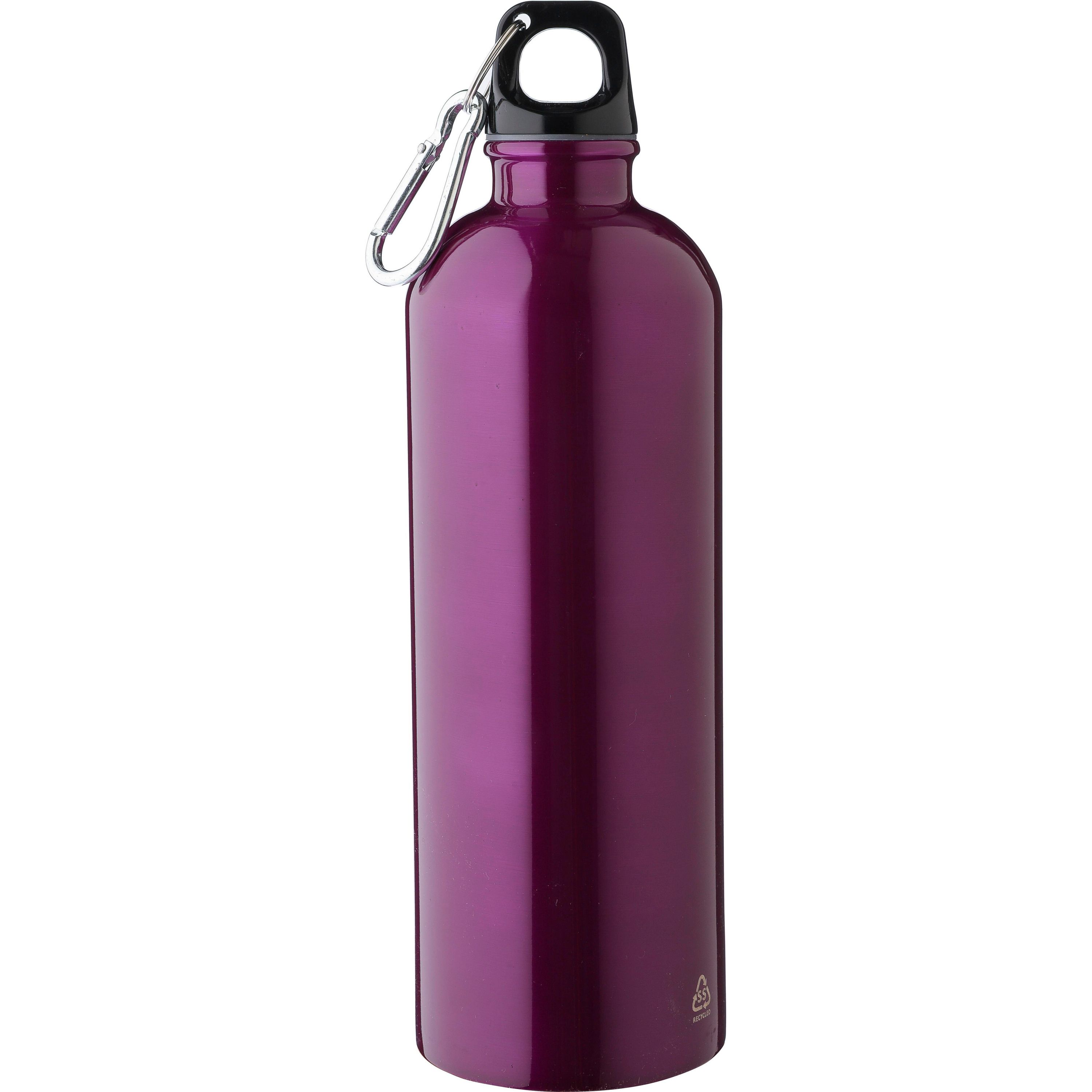 Recycelte einwandige Edelstahlflasche (750 ml) Emeric - violett-821