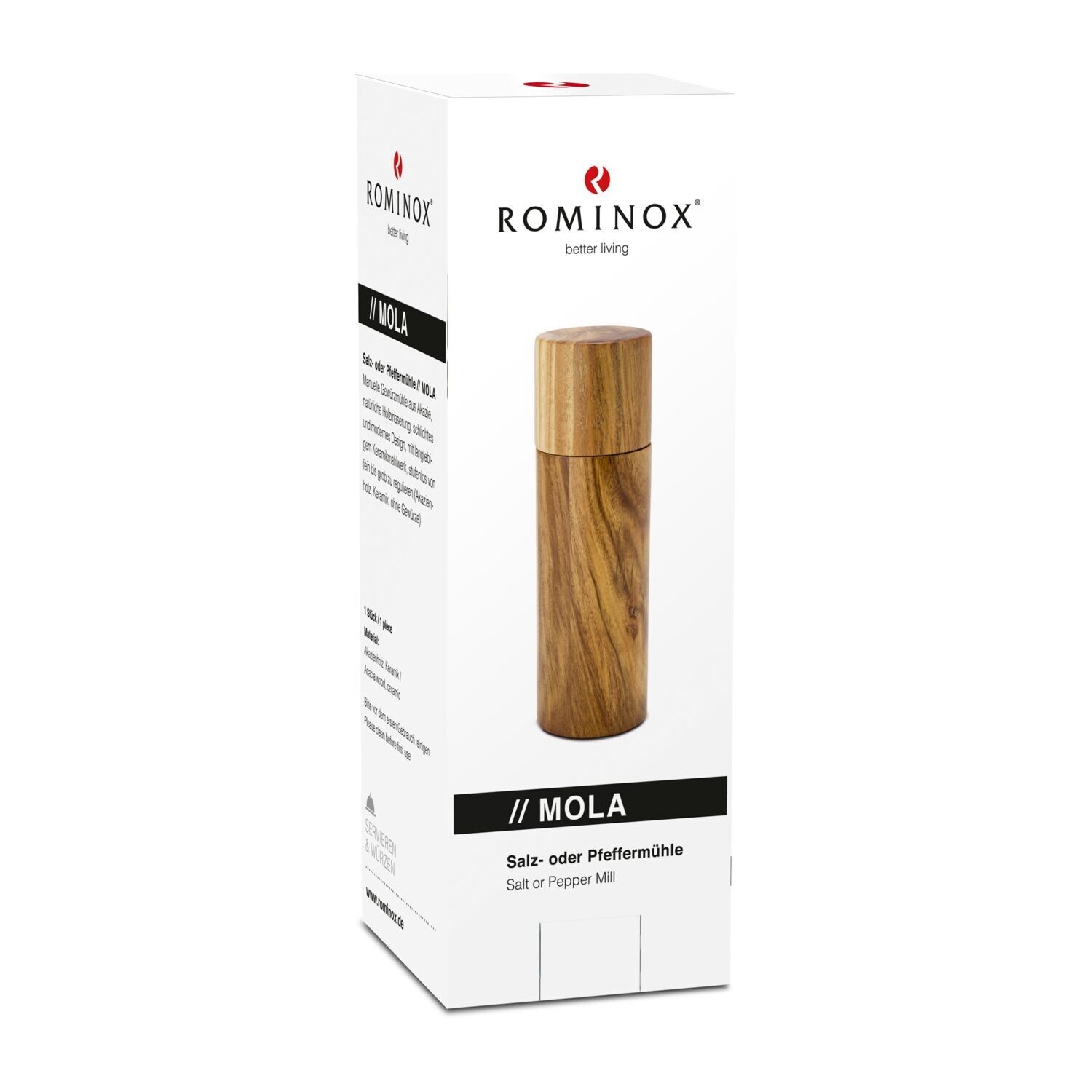 ROMINOX® Salz- oder Pfeffermühle Mola-618