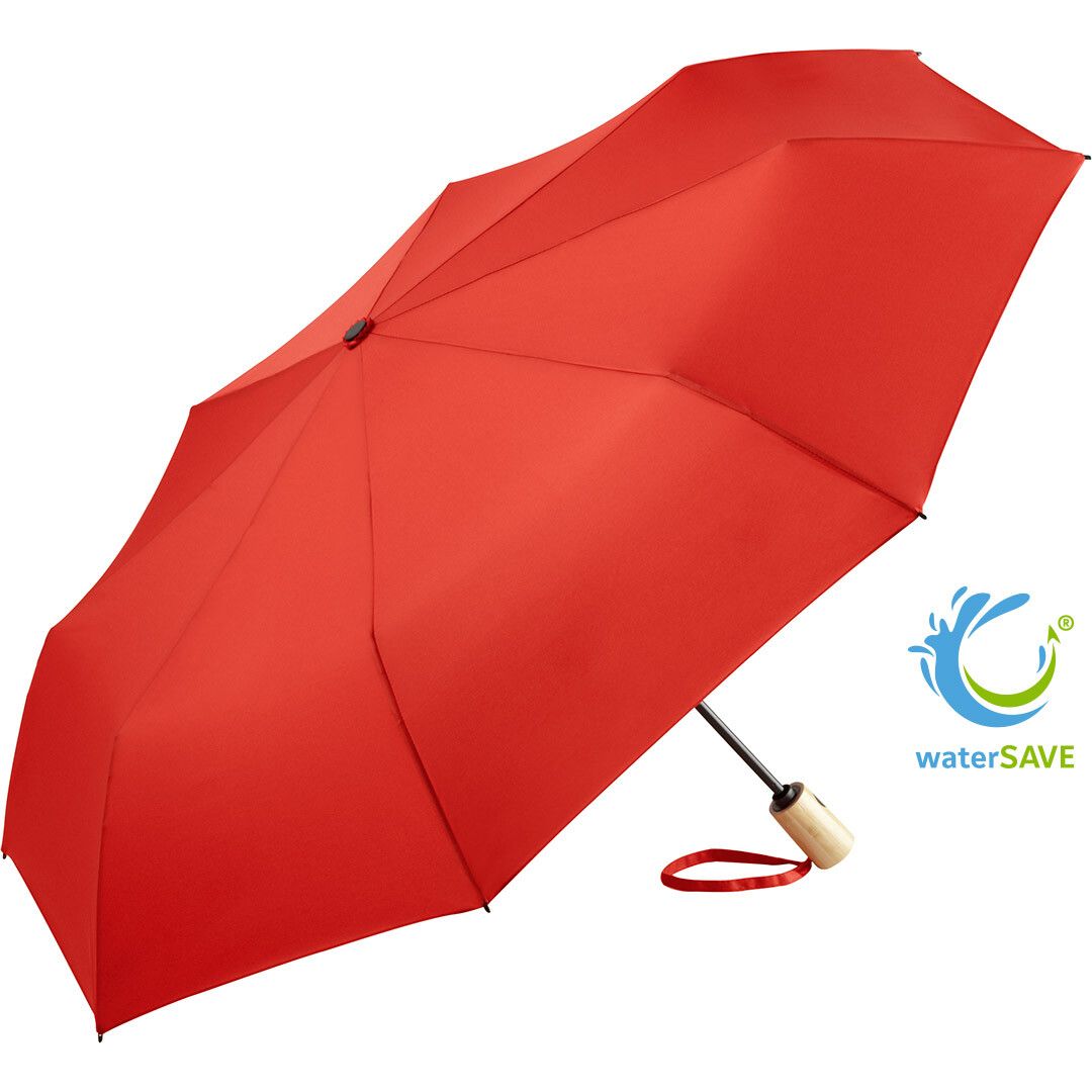 AOC-Taschenschirm ÖkoBrella mit waterSAVE® Bezug Ø98 cm - rot-763