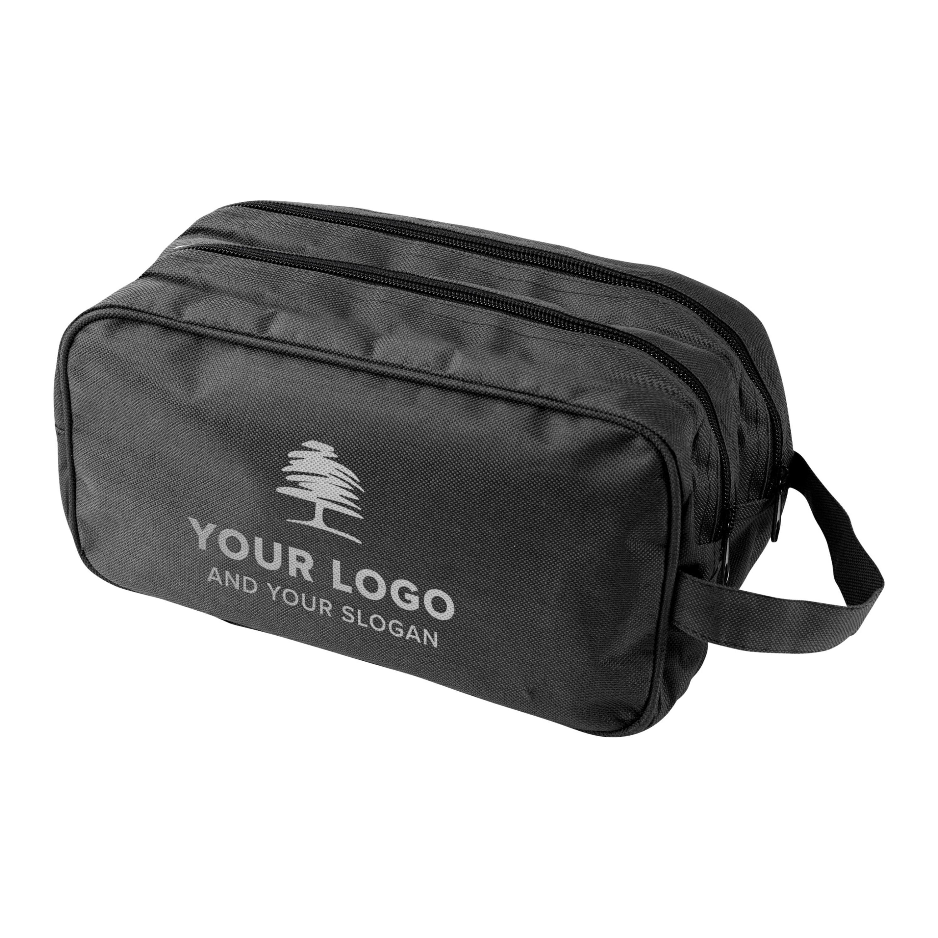 Kulturtasche aus Polyester Calista - schwarz-569