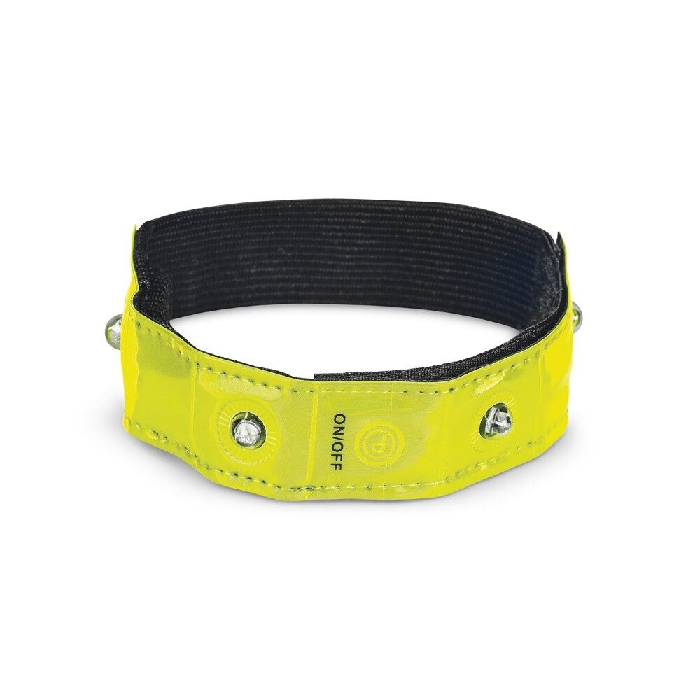 VISIBLE Armband, reflektierend mit 4 roten LEDs - gelb-29
