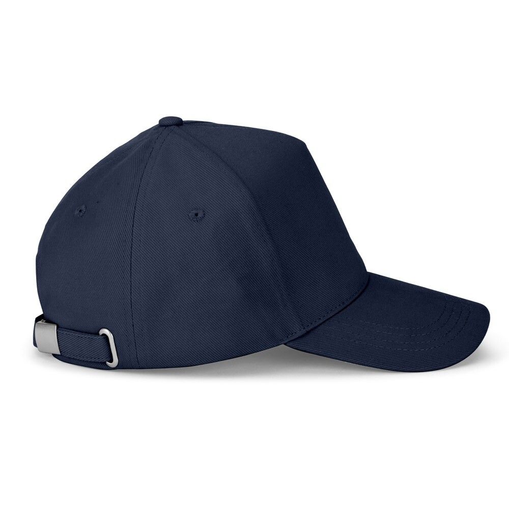 ASHTON Kappe aus 100% Baumwolle (260gsm) mit 5 Segmenten - dunkelblau-741