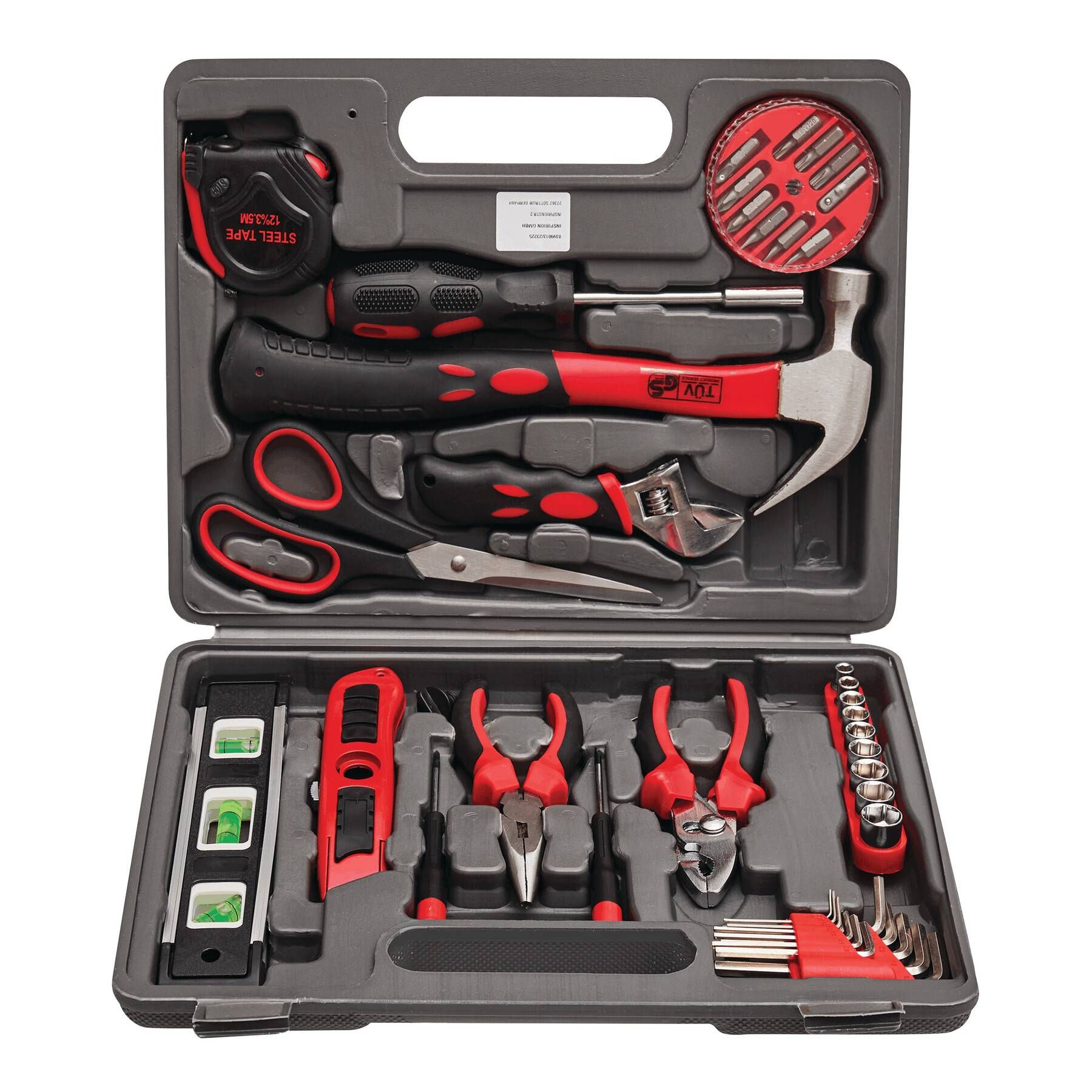 Werkzeugkoffer MASTERKIT - rot - schwarz-875